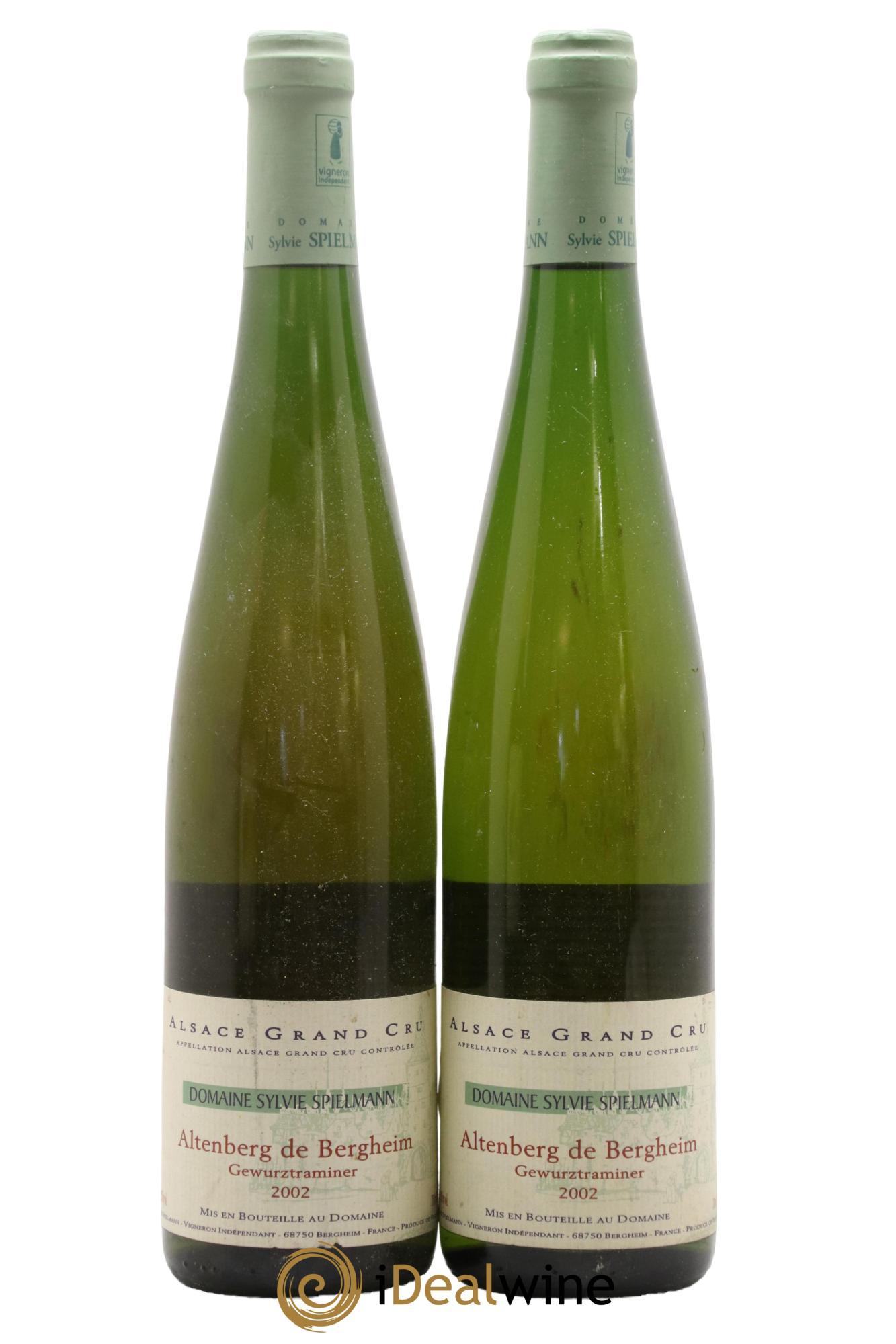 Alsace Gewurztraminer Grand Cru Altenberg de Bergheim Sylvie Spielmann 2002 - Lot de 2 bouteilles - 0