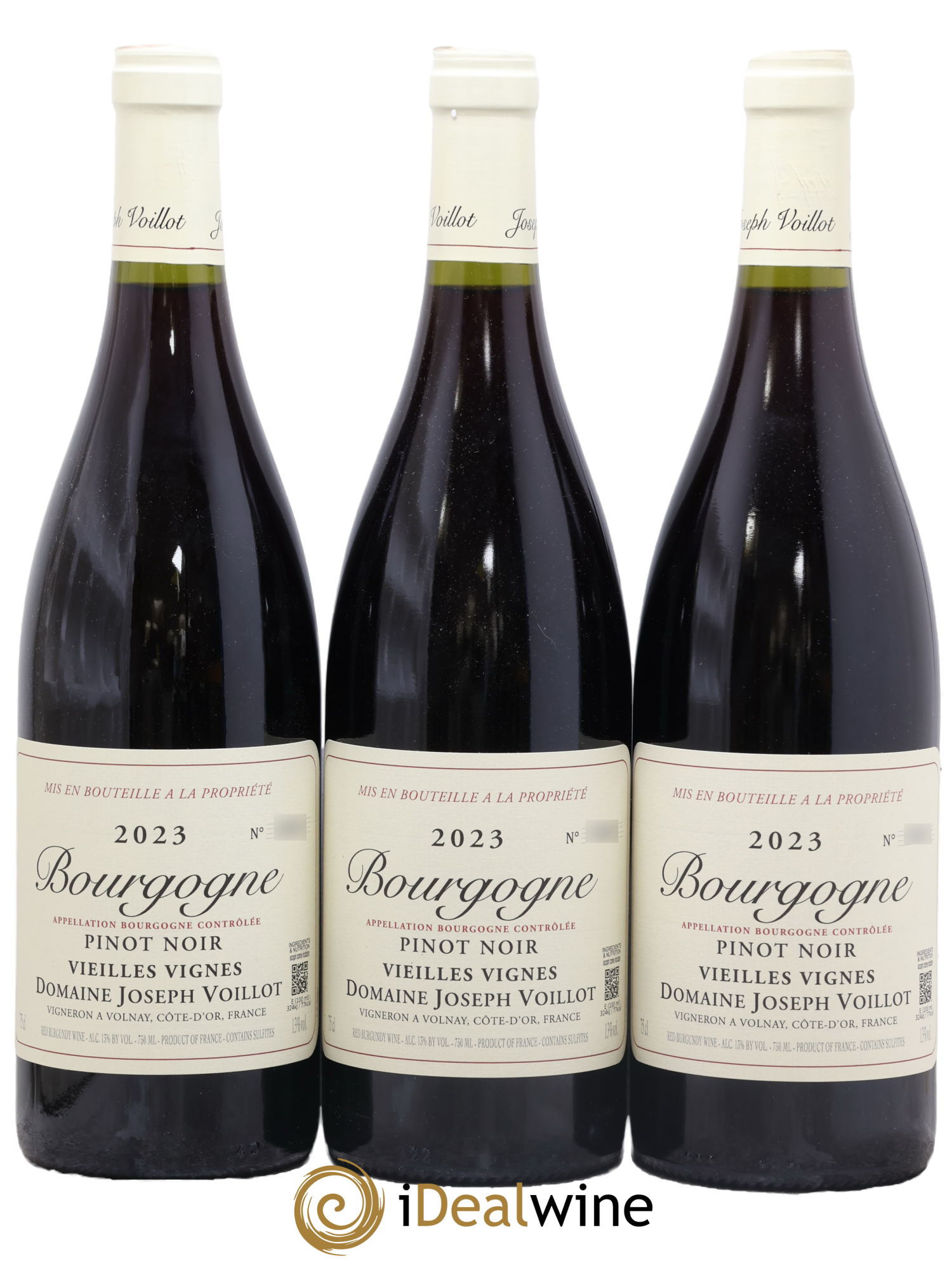 Bourgogne Vieilles Vignes Domaine Joseph Voillot 2023 - Lotto di 3 bottiglie - 0