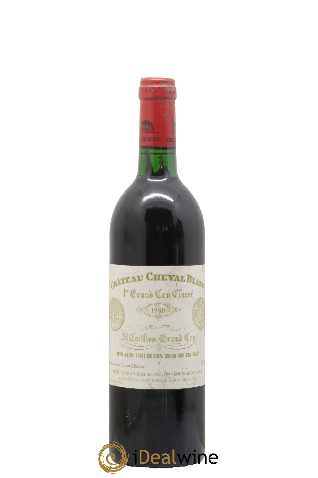 Château Cheval Blanc 1er Grand Cru Classé A 1986 - Lot de 1 bouteille - 0