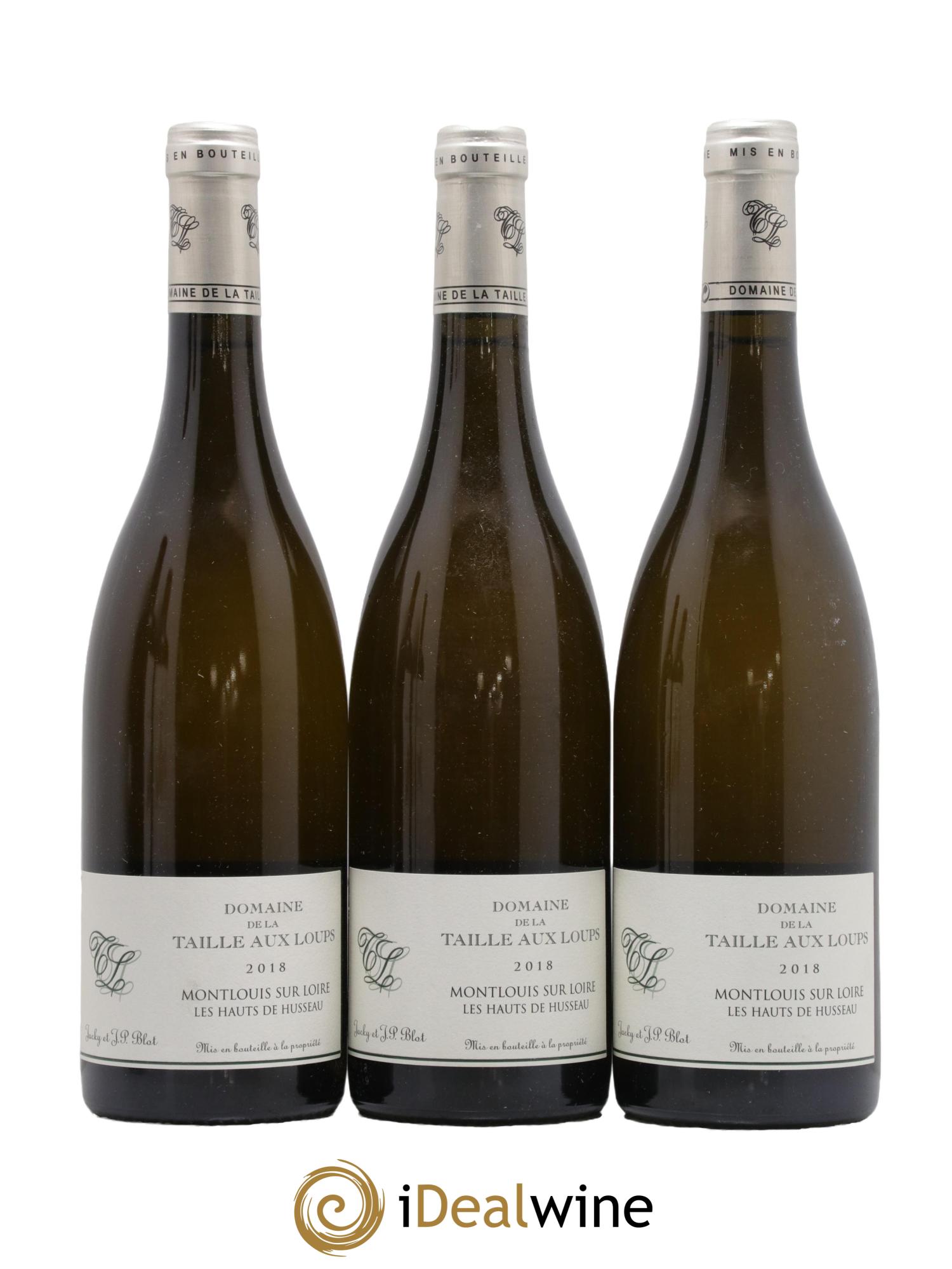 Montlouis-sur-Loire Les Hauts de Husseau La Taille aux Loups - Jacky Blot 2018 - Lot de 3 bouteilles - 0