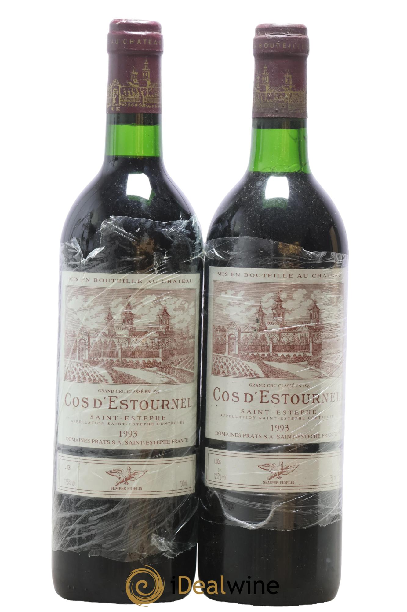 Cos d'Estournel 2ème Grand Cru Classé 1993 - Lot of 2 bottles - 0
