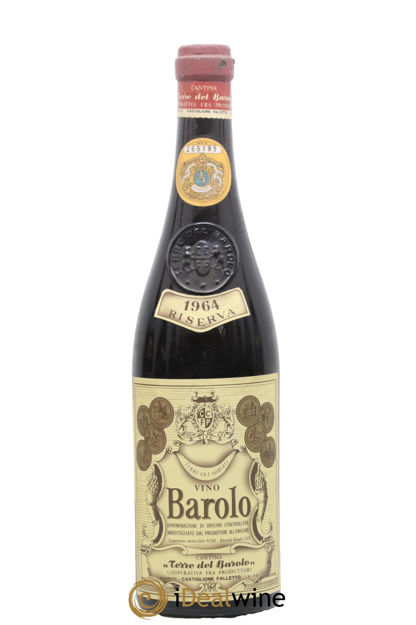 Barolo Riserva Castiglio Falletto 1964 - Posten von 1 Flasche - 0
