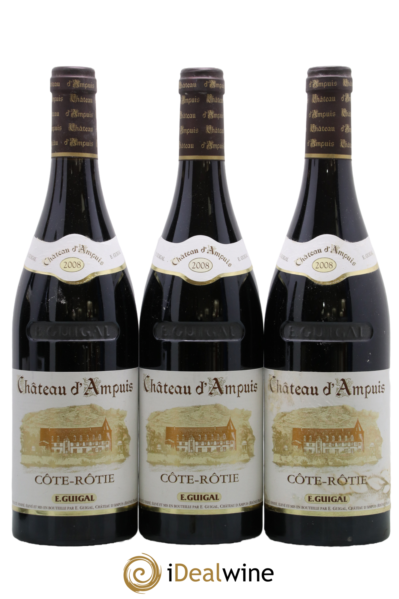 Côte-Rôtie Château d'Ampuis Guigal 2008 - Lot de 3 bouteilles - 0