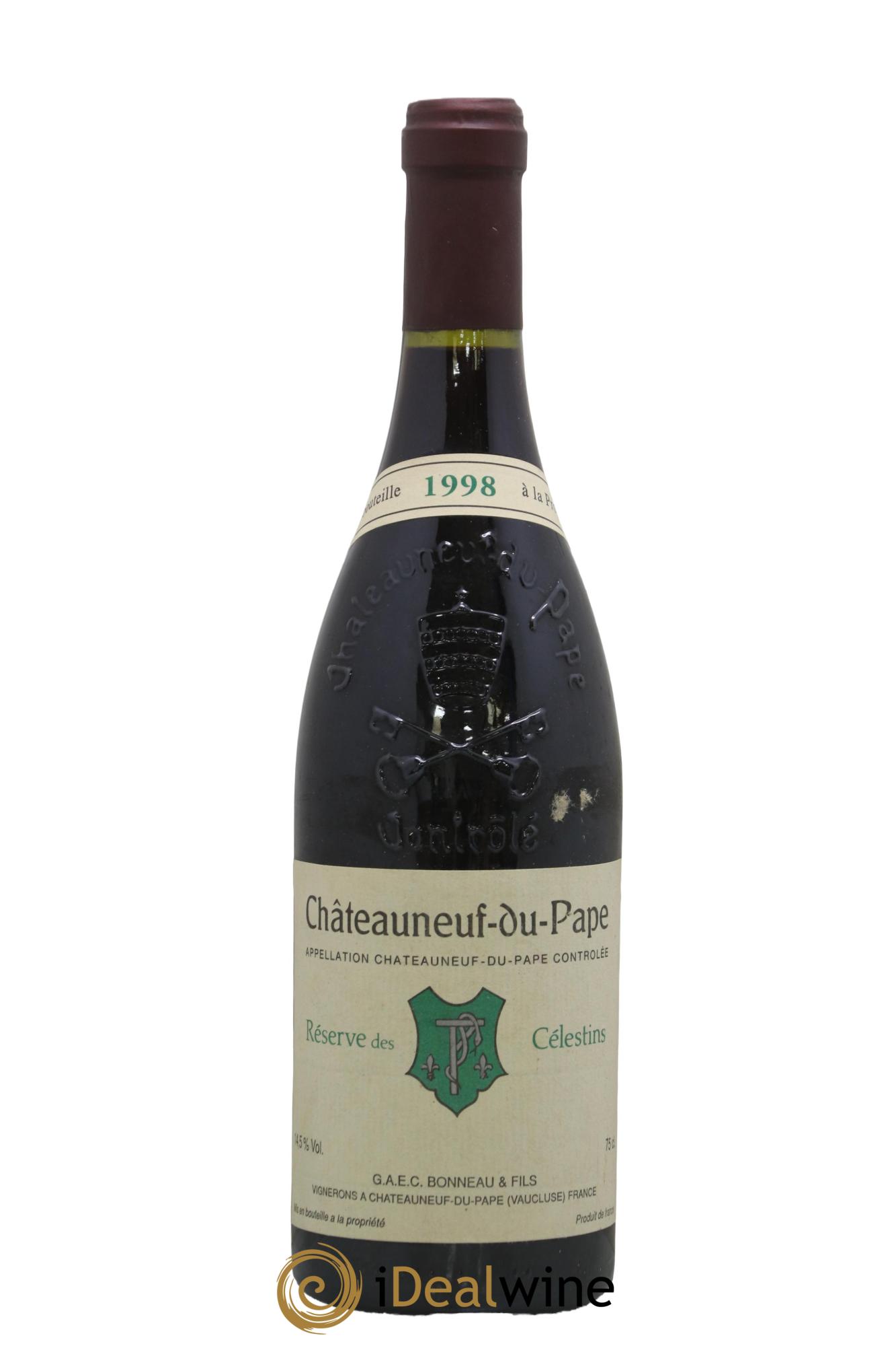 Châteauneuf-du-Pape Réserve des Célestins Henri Bonneau & Fils 1998 - Lot de 1 bouteille - 0