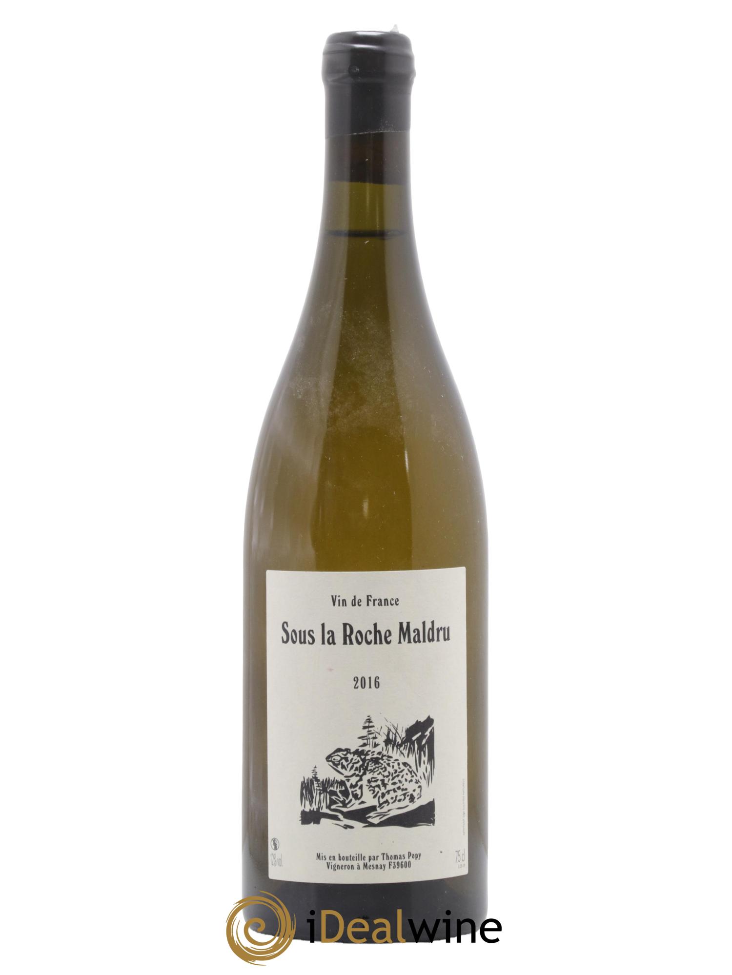 Vin de France Savagnin Sous la Roche Maldru Thomas Popy 2016 - Posten von 1 Flasche - 0