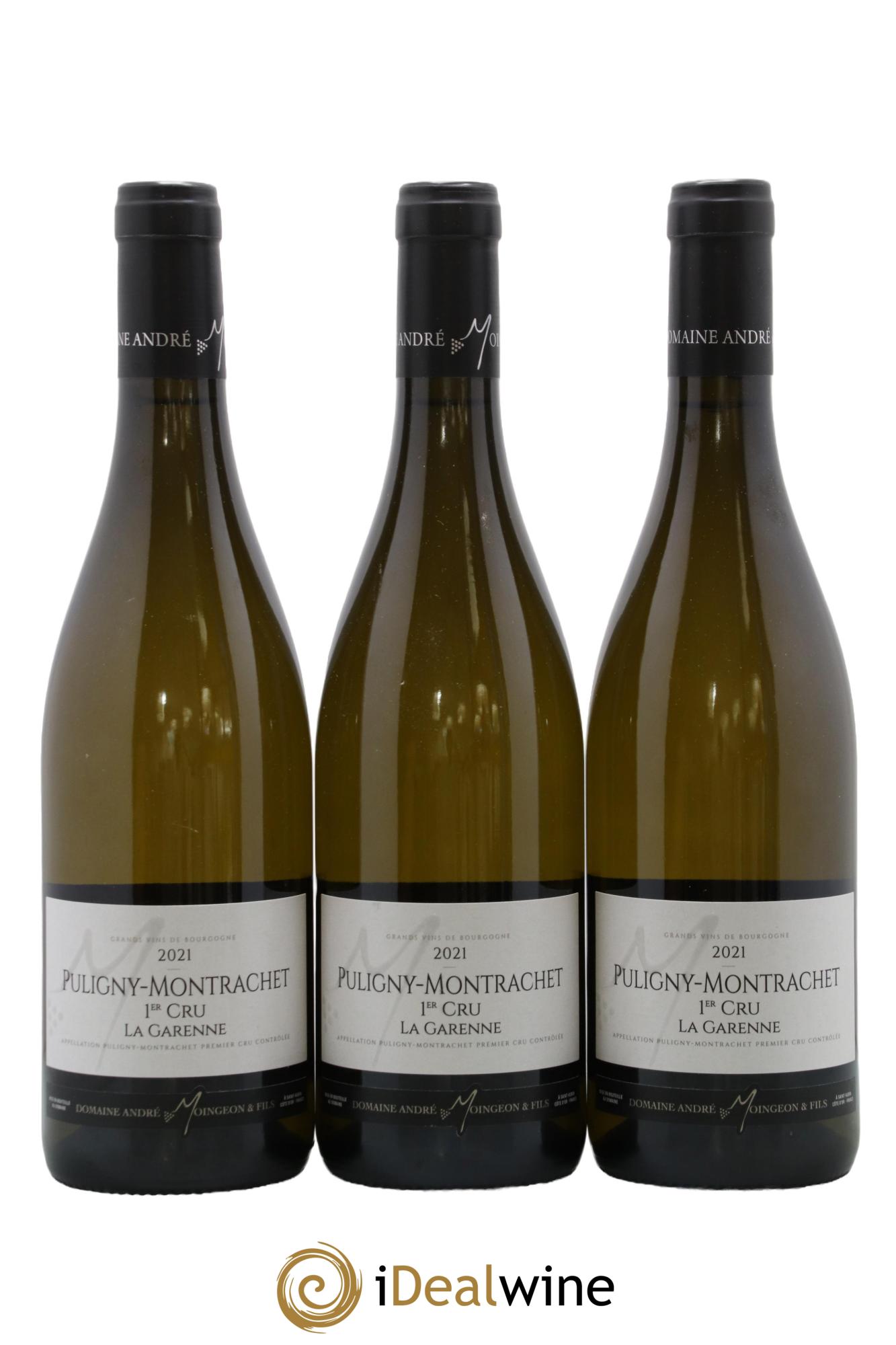 Puligny-Montrachet 1er Cru La Garenne Domaine Moingeon 2021 - Lot de 3 bouteilles - 0