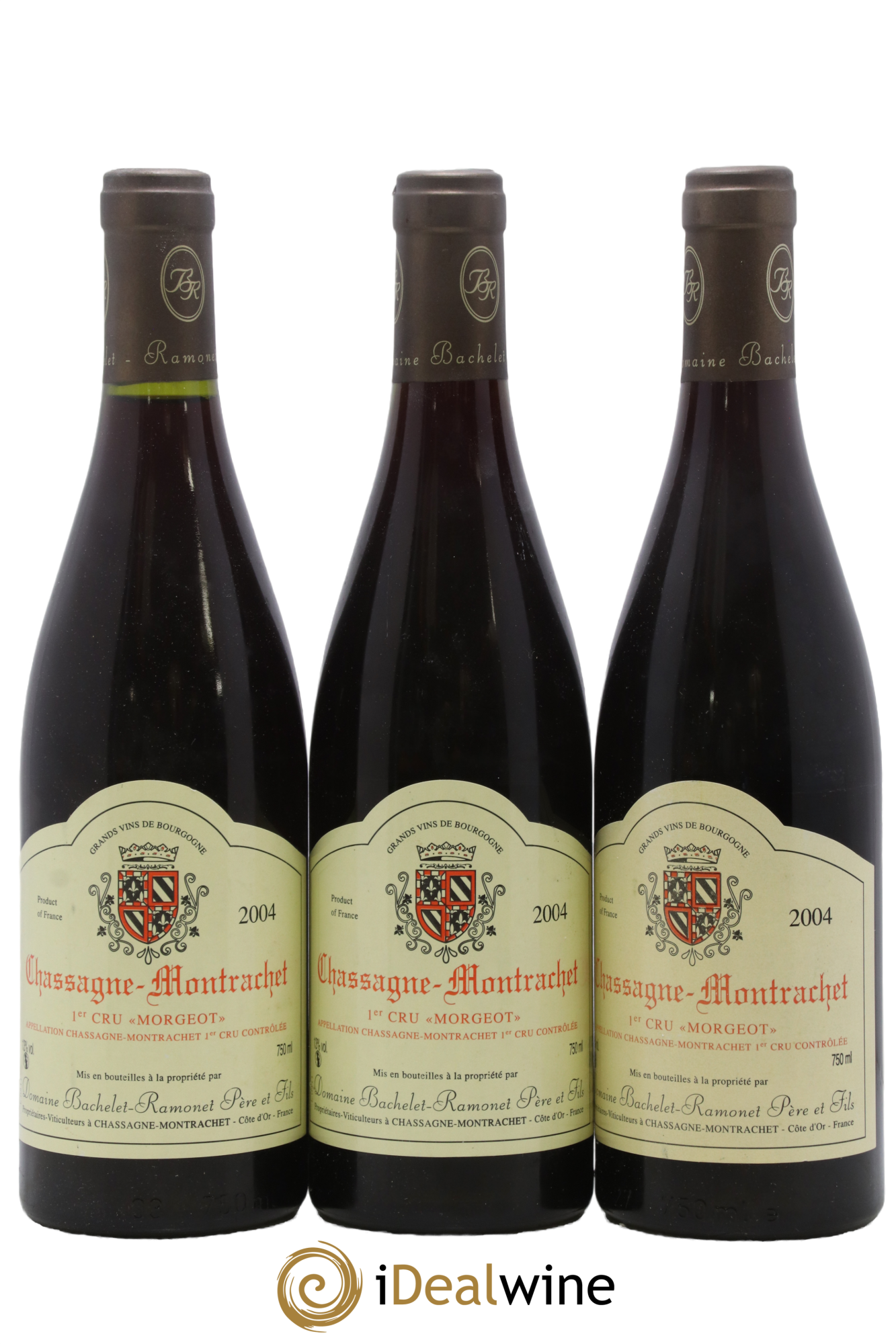 Chassagne-Montrachet 1er Cru Morgeot Bachelet-Ramonet (Domaine) 2004 - Lot of 3 bottles - 0