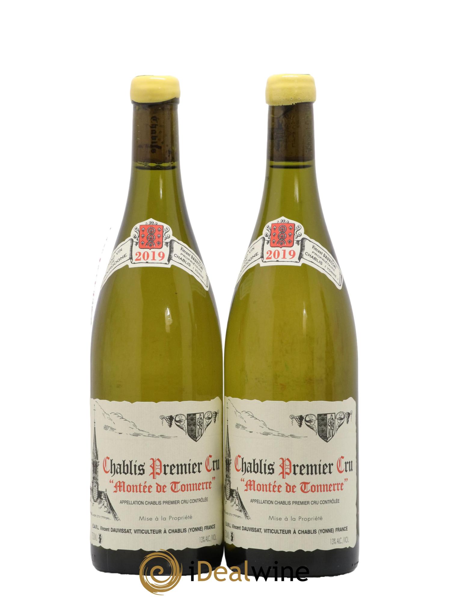 Chablis 1er Cru Montée de Tonnerre Vincent Dauvissat (Domaine) 2019 - Lot de 2 bouteilles - 0