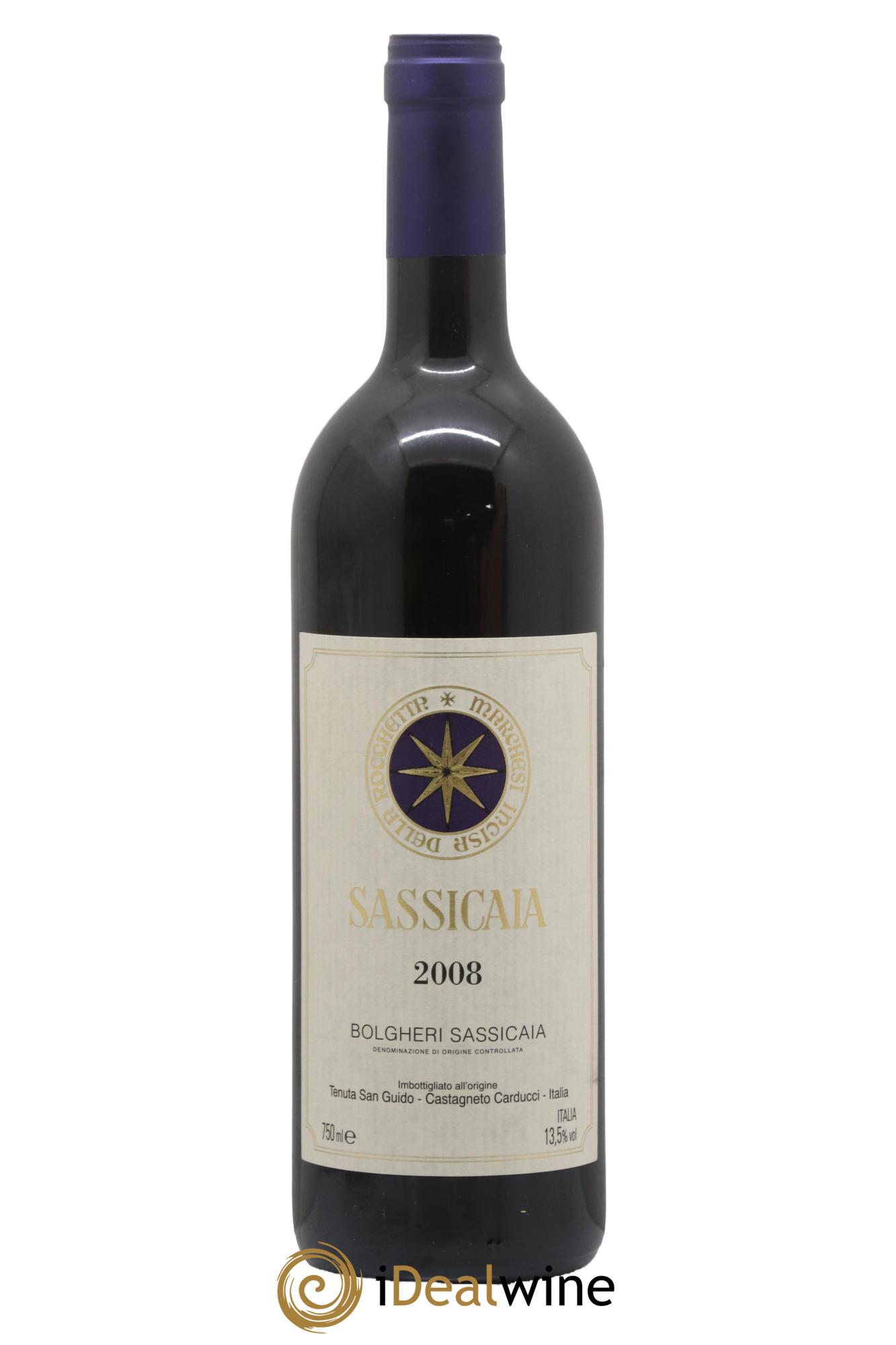 Bolgheri DOC Sassicaia Tenuta San Guido 2008 - Posten von 1 Flasche - 0