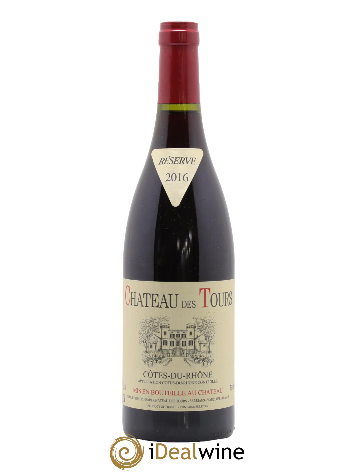 Côtes-du-Rhône Château des Tours Emmanuel Reynaud 2016 - Lot de 1 bouteille - 0