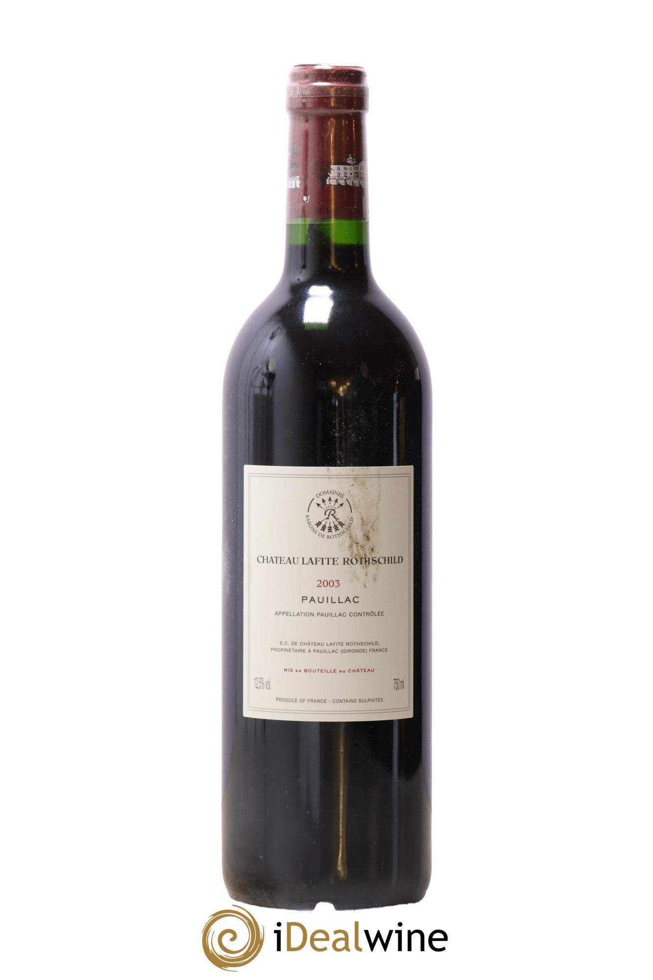 Château Lafite Rothschild 1er Grand Cru Classé 2003 - Lot de 1 bouteille - 1