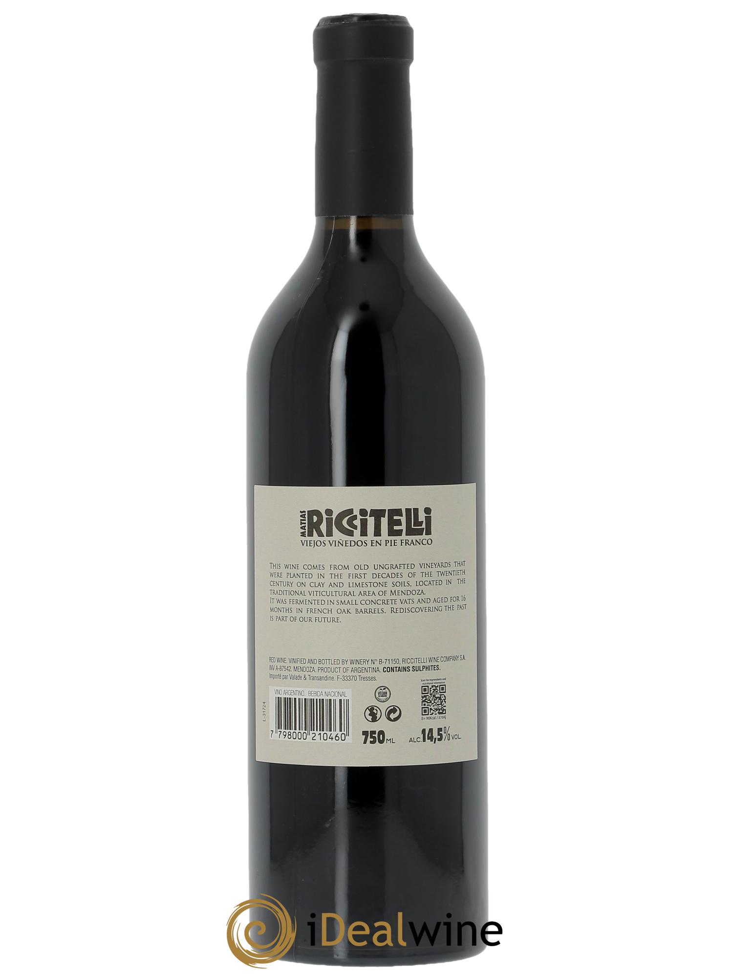 Gualtallary Matias Riccitelli Viñedos de Montaña Vielles Vigne franc de pied Malbec 2021 - Lot de 1 bouteille - 1