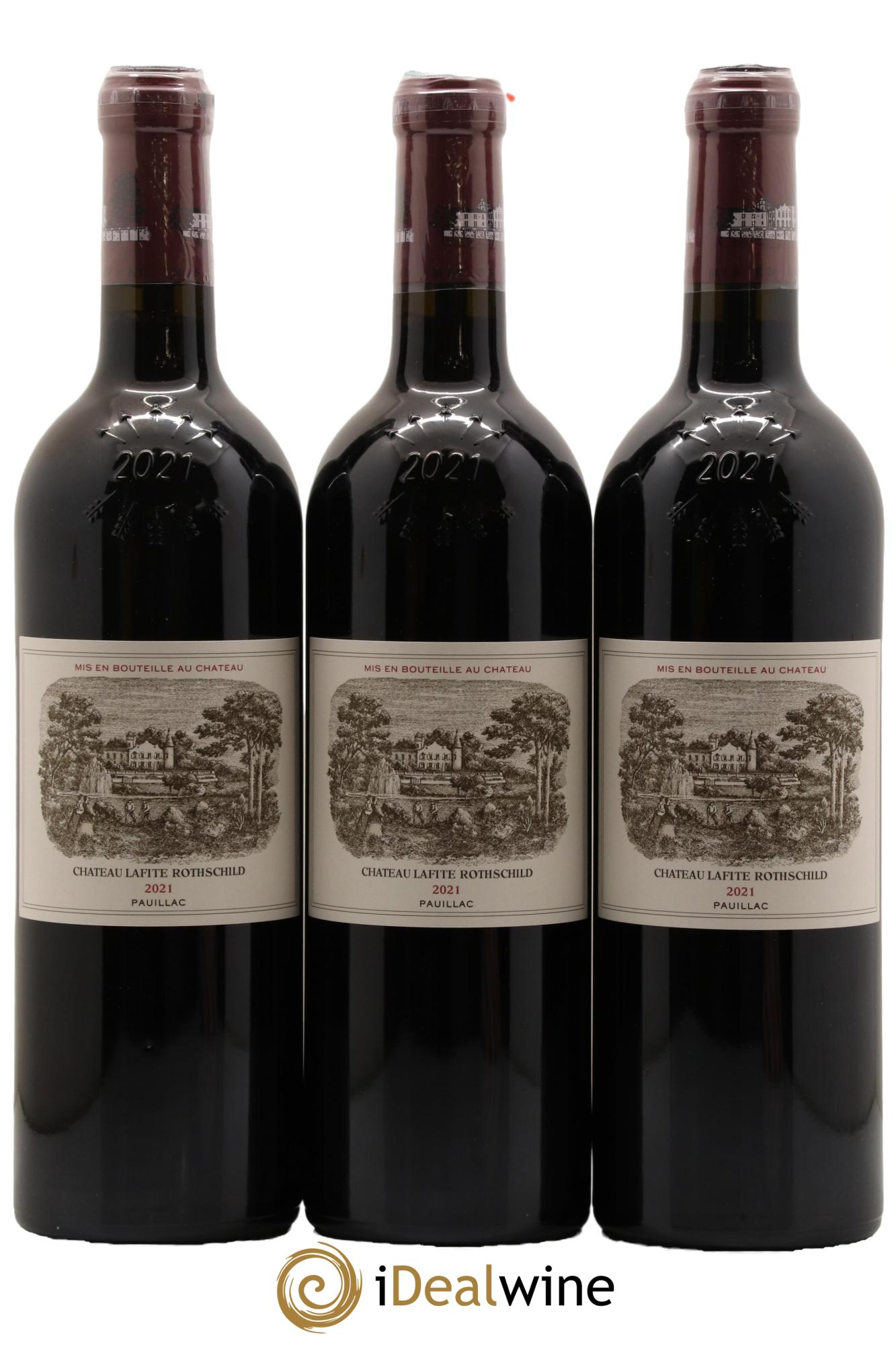 Château Lafite Rothschild 1er Grand Cru Classé 2021 - Lot de 3 bouteilles - 0