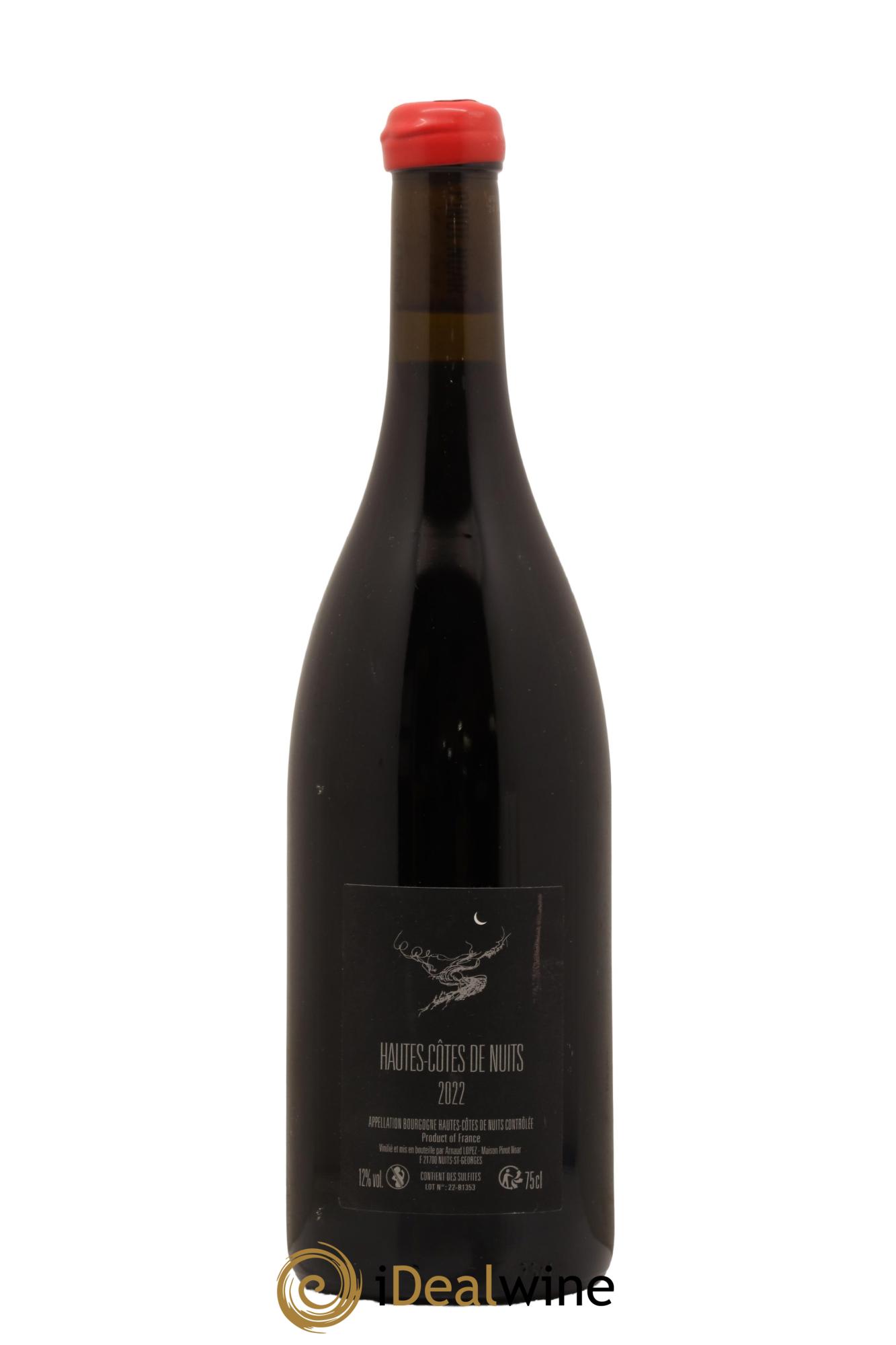 Hautes-Côtes de Nuits Pinot Noar Arnaud Lopez Chevrey 2022 - Lot de 1 bouteille - 1