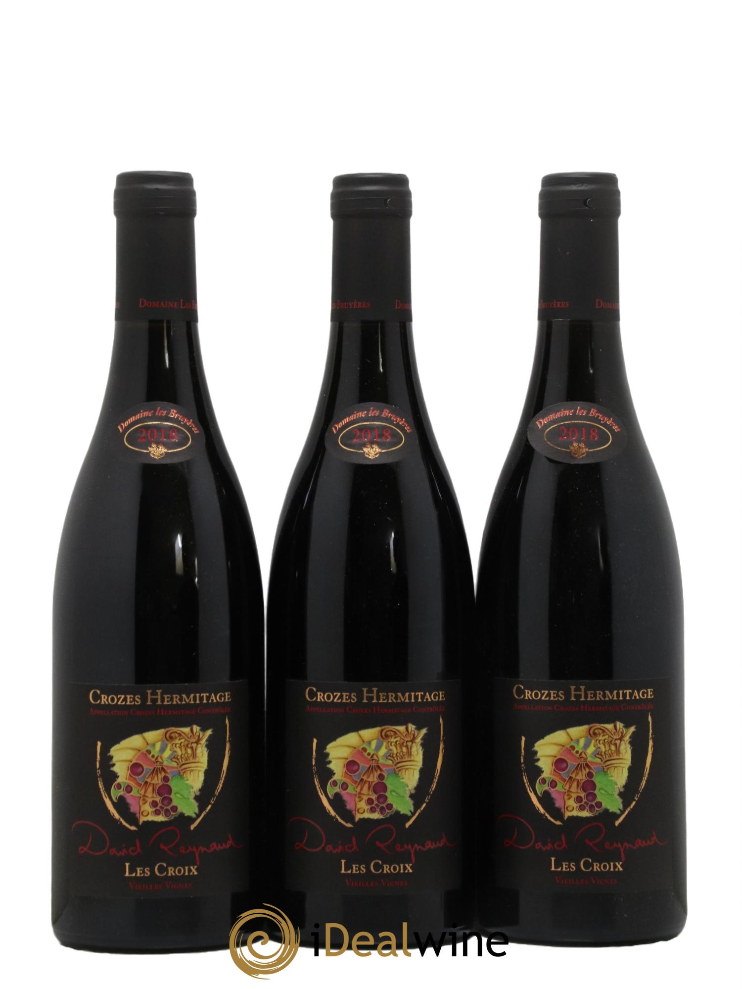 Crozes-Hermitage Les Croix Vieilles vignes David Reynaud 2018 - Lot de 3 bouteilles - 0