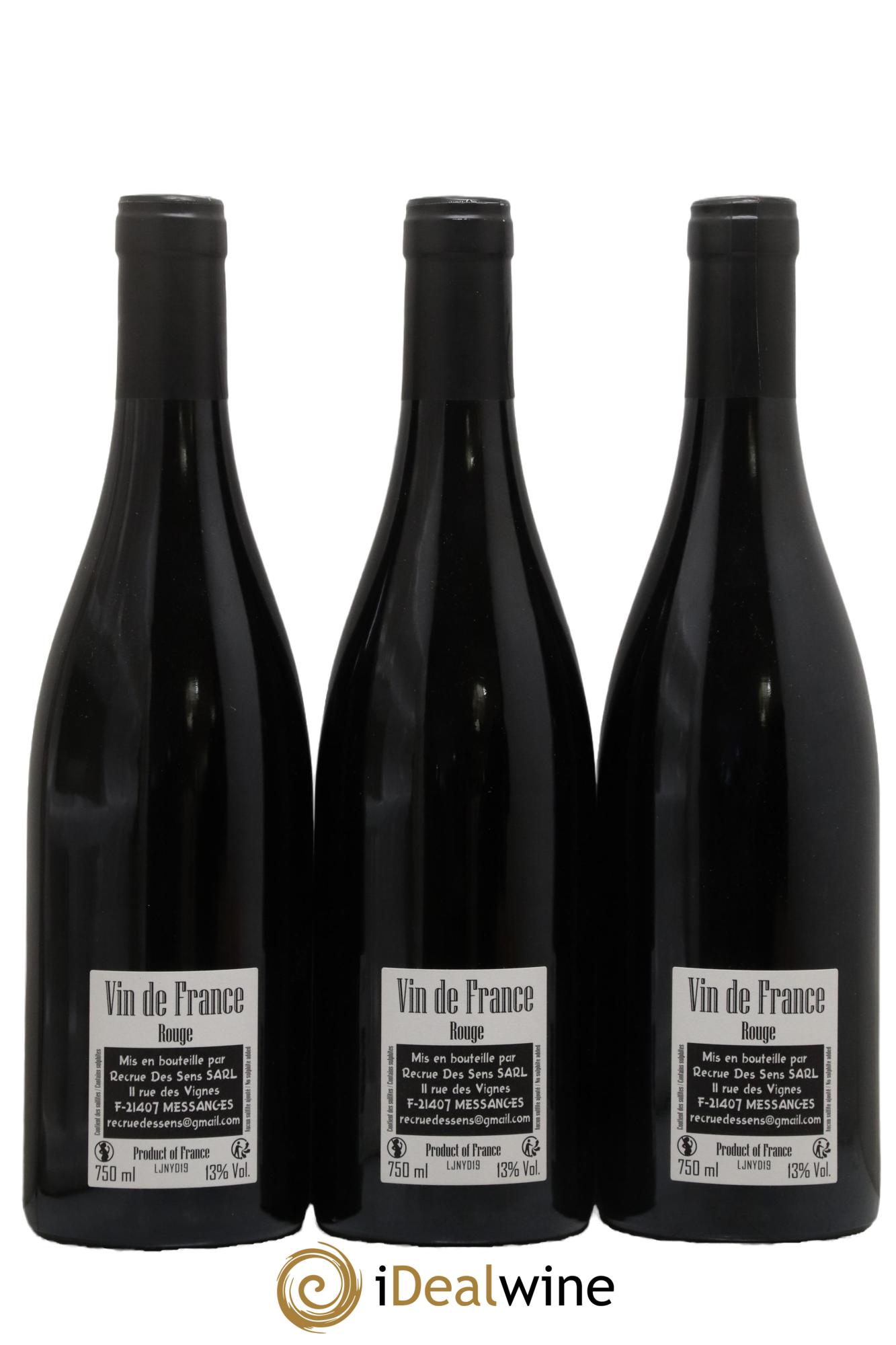 Vin de France Jeannot Yann Durieux - Recrue des Sens 2019 - Lot de 3 bouteilles - 1