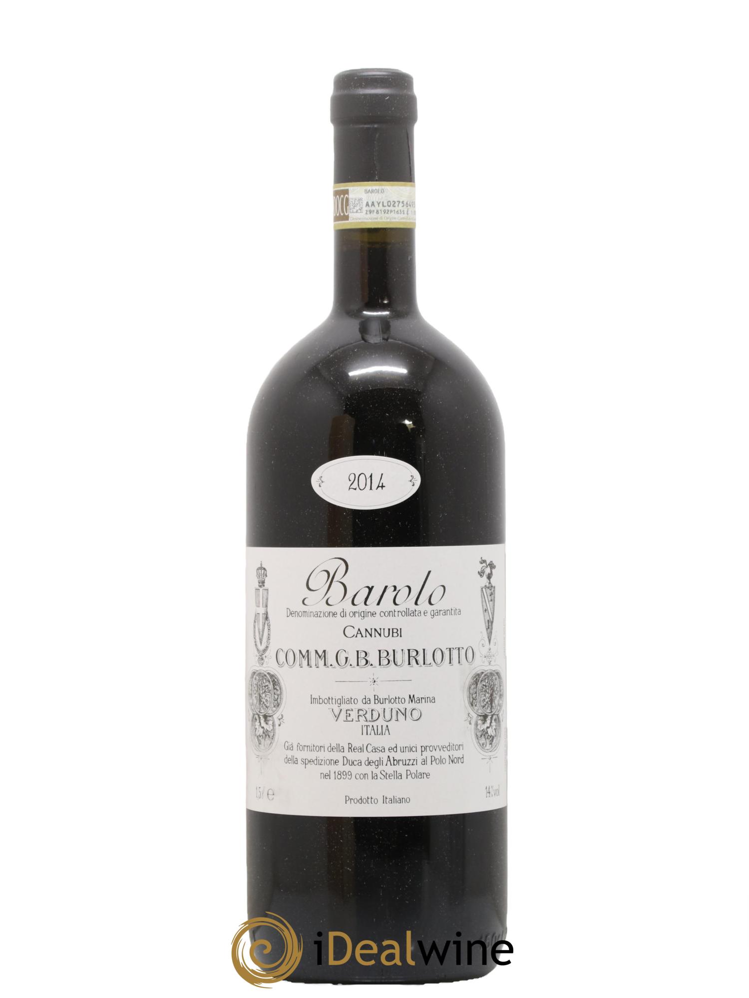 Barolo DOCG Cannubi Comm. Giovan Battista Burlotto 2014 - Lot de 1 magnum - 1