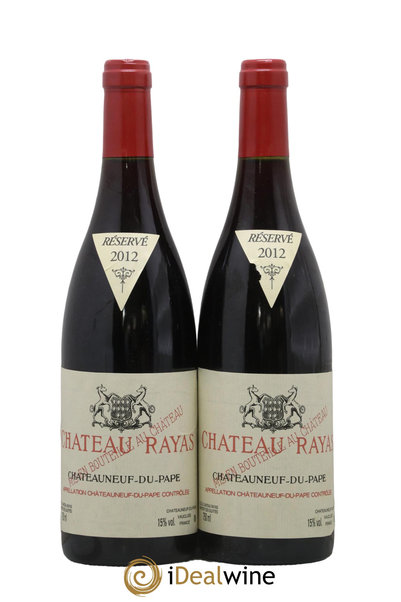 Châteauneuf-du-Pape Château Rayas Emmanuel Reynaud 2012 - Lot de 2 bouteilles - 0
