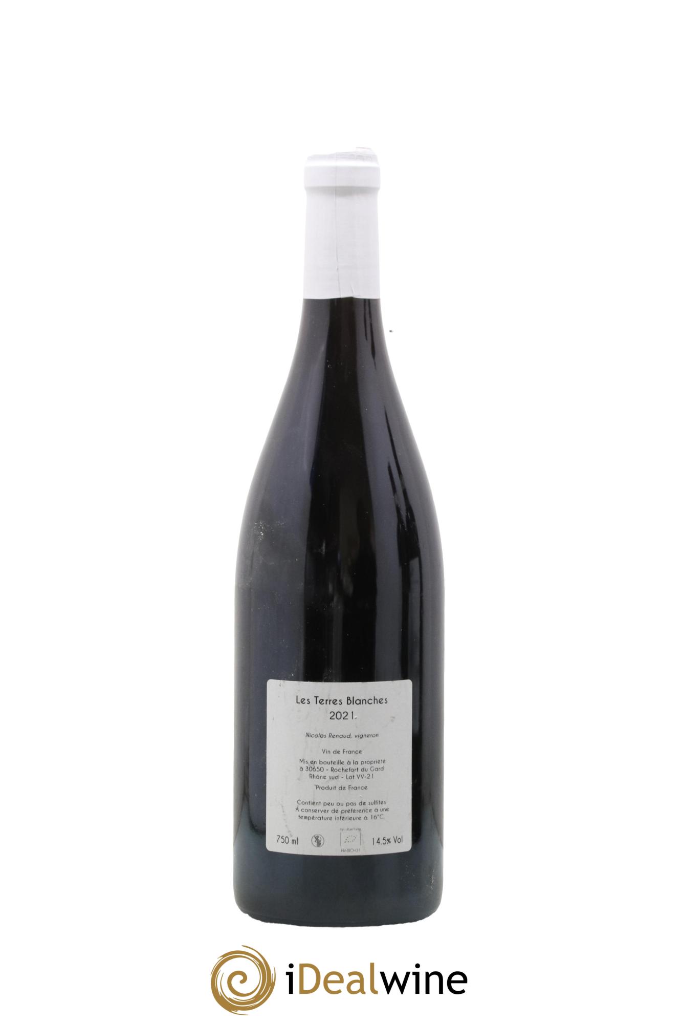 Vin de France Les Terres Blanches Vieilles vignes Clos des Grillons 2021 - Lot de 1 bouteille - 1