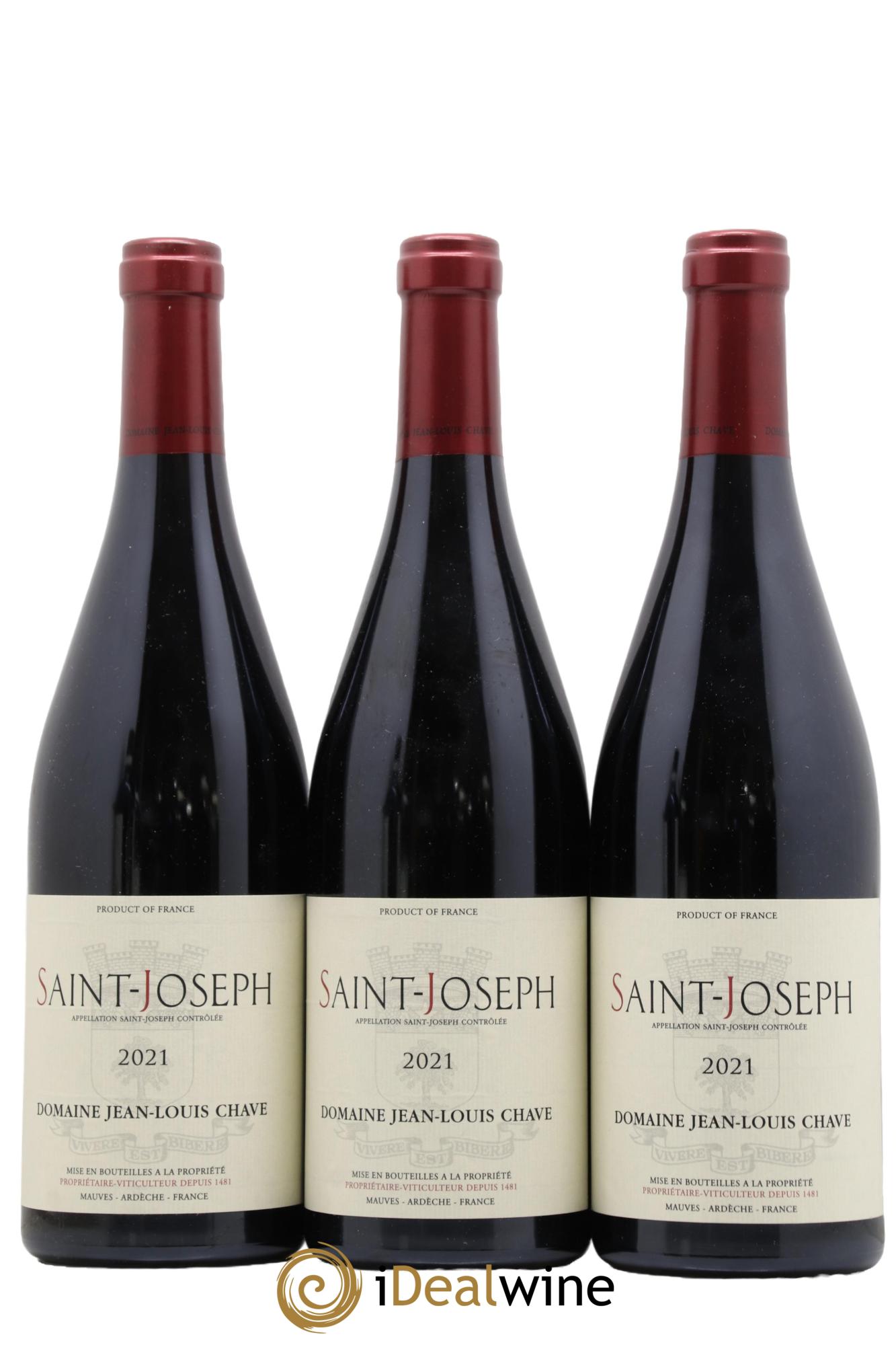 Saint-Joseph Jean-Louis Chave 2021 - Lot de 3 bouteilles - 0