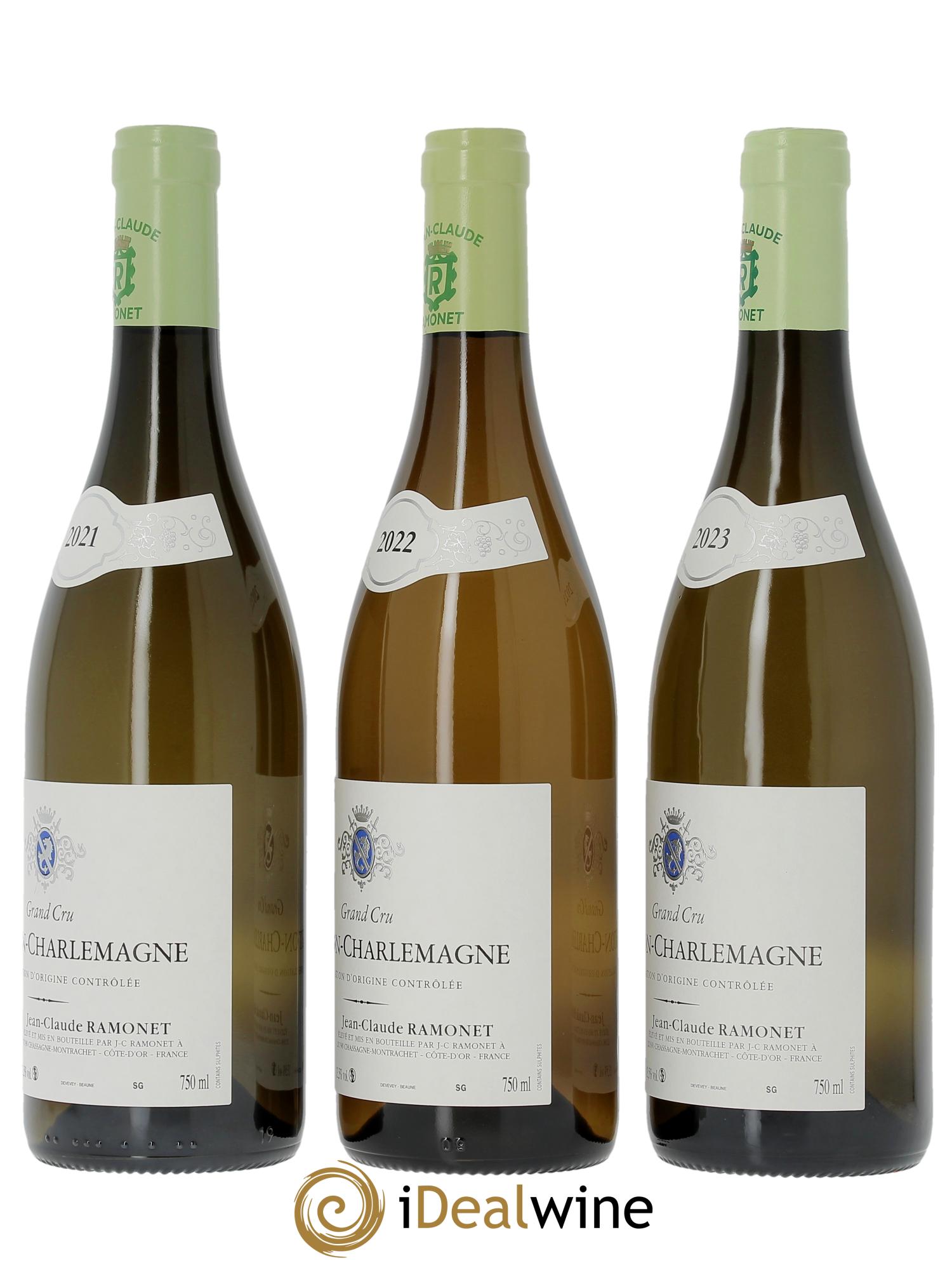 Coffret Corton-Charlemagne 2020 - 2021 -2022 Ramonet (Domaine)  - Lot de 3 bouteilles - 2