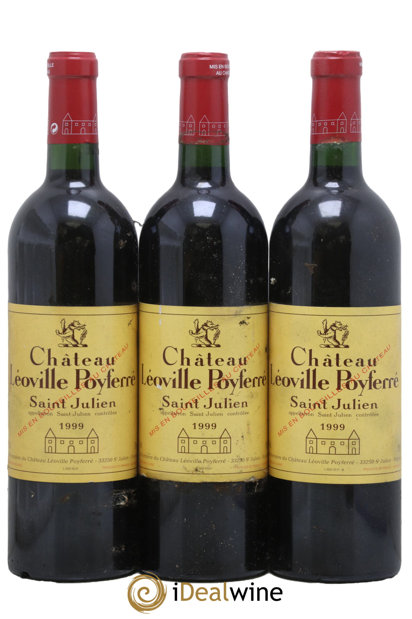 Château Léoville Poyferré 2ème Grand Cru Classé 1999 - Lot de 3 bouteilles - 0