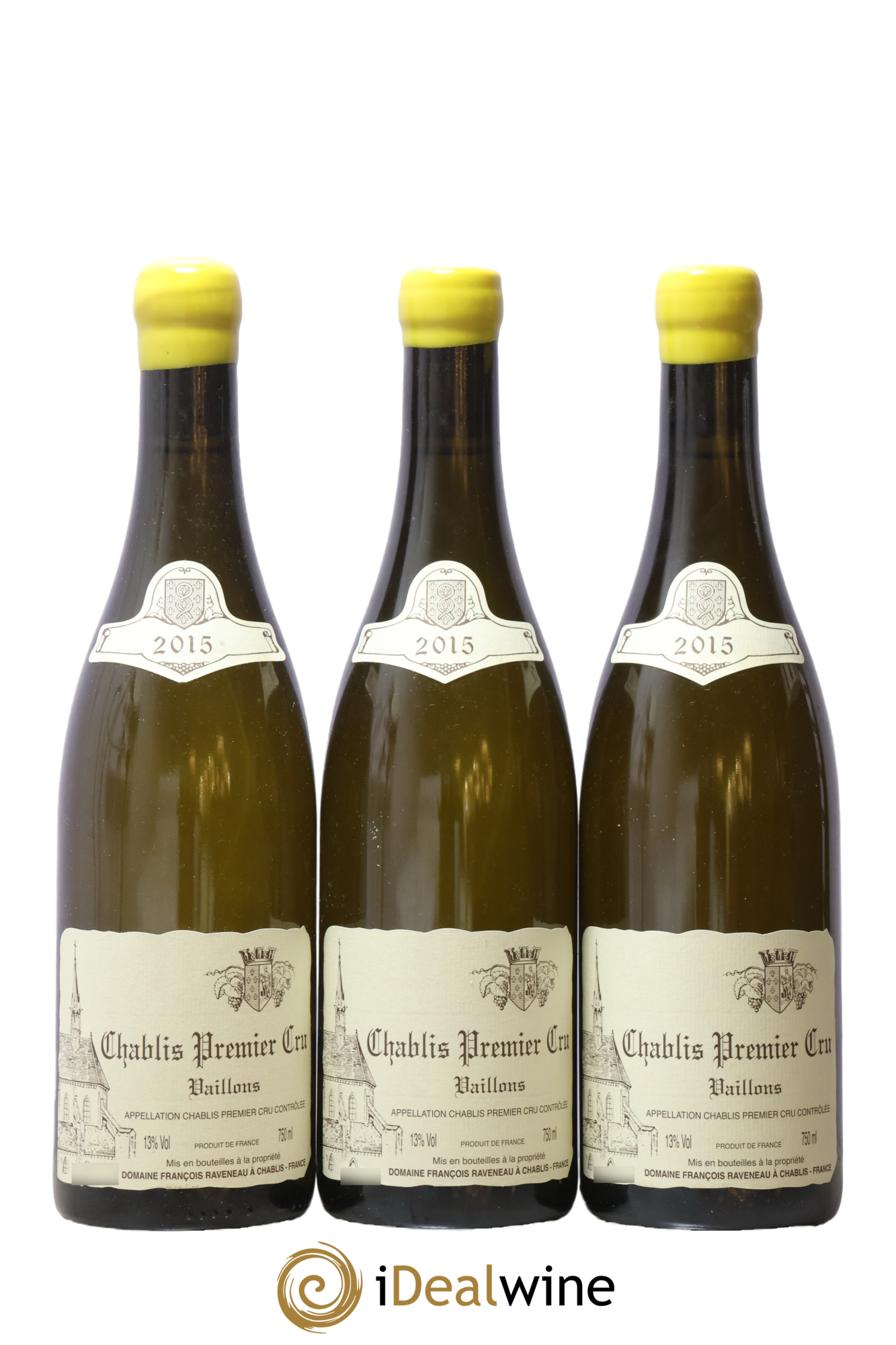 Chablis 1er Cru Vaillons Raveneau (Domaine) 2015 - Lote de 3 botellas - 0