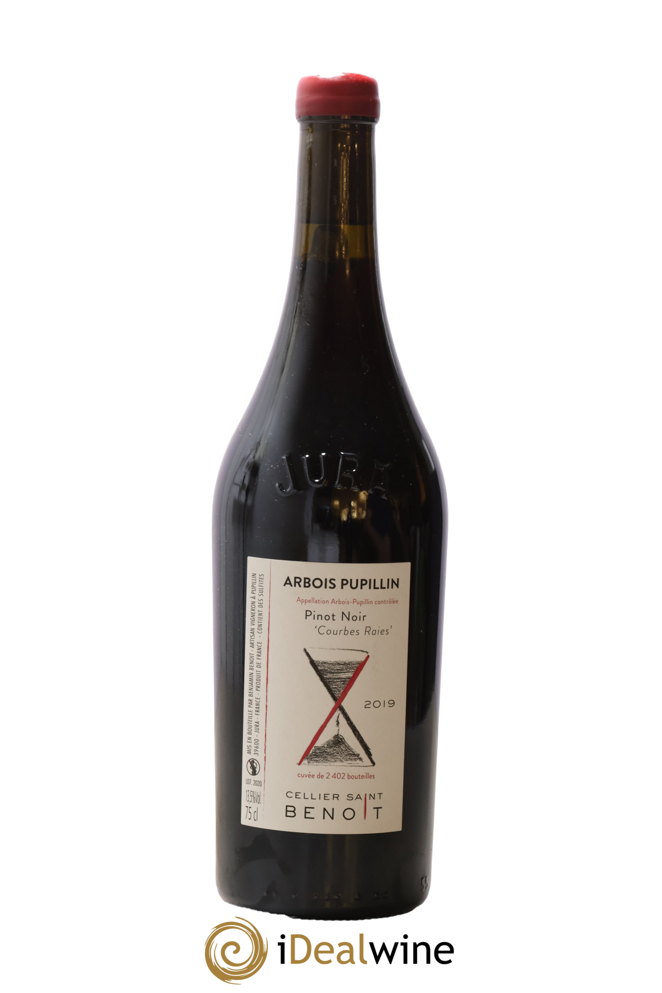 Arbois-Pupillin Pinot Noir Courbes Raies Cellier Saint Benoît 2019 - Lot de 1 bouteille - 0