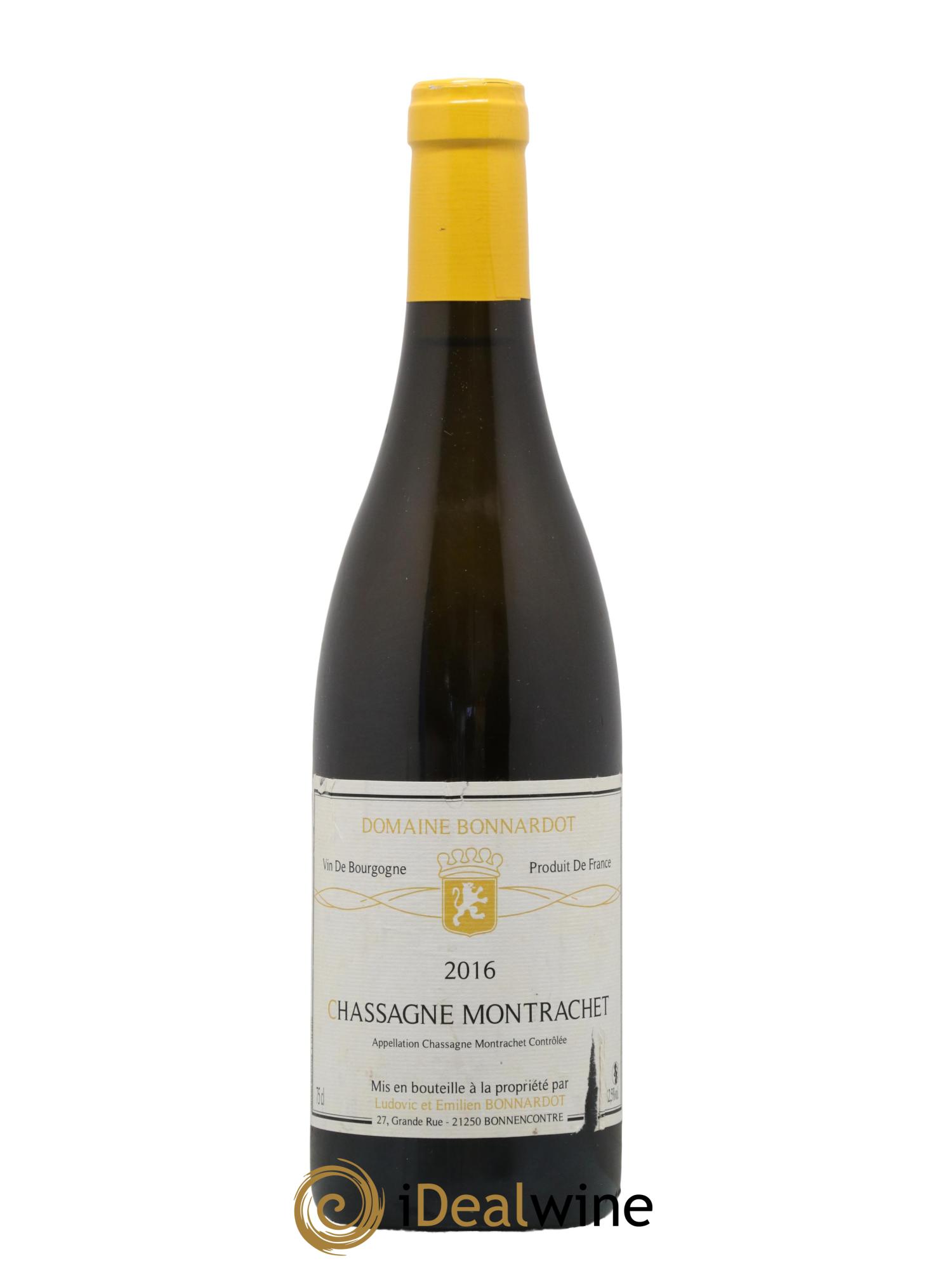 Chassagne-Montrachet Domaine Bonnardot 2016 - Lot de 1 bouteille - 0