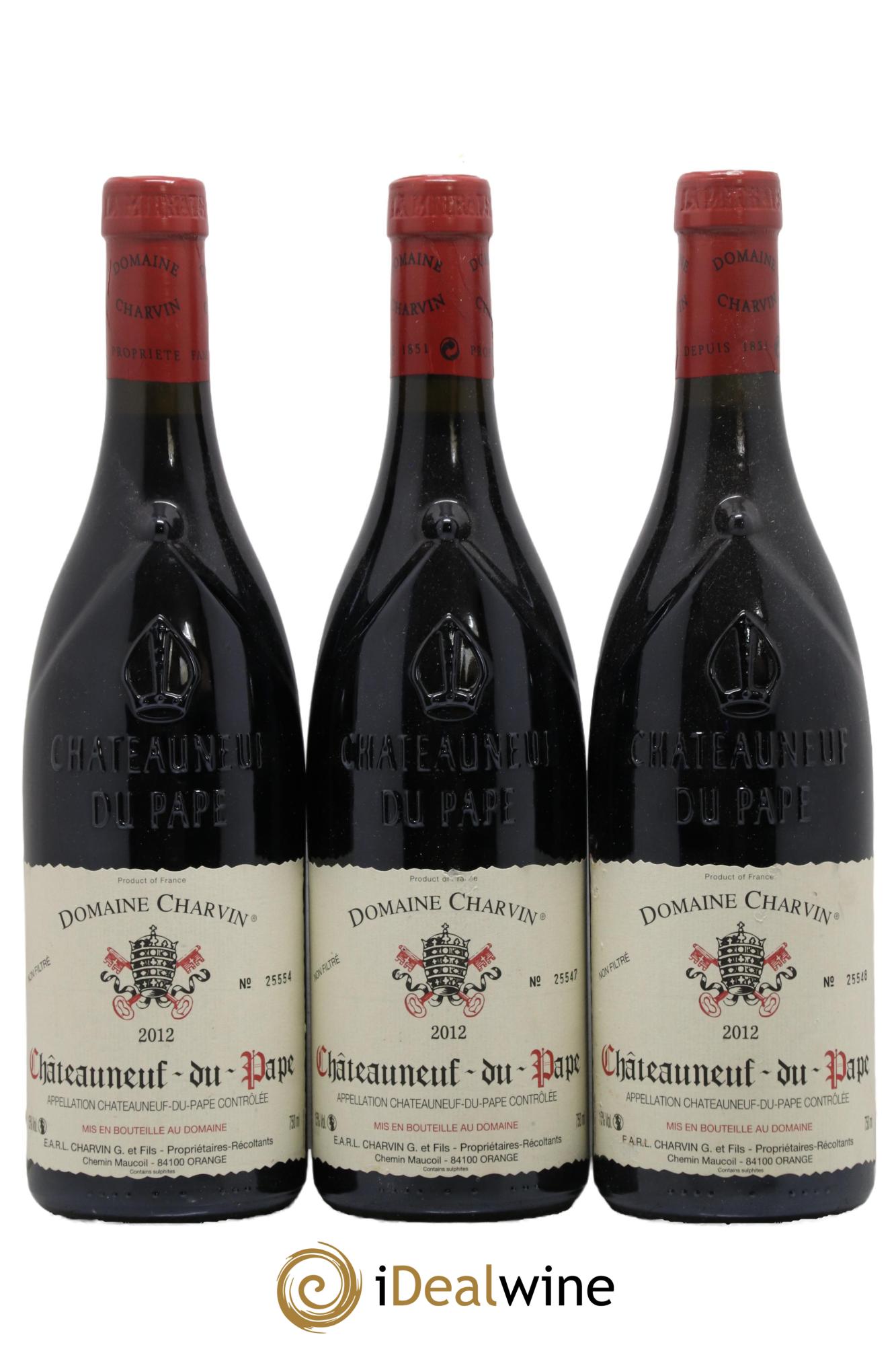 Châteauneuf-du-Pape Charvin (Domaine) 2012 - Posten von 3 Flaschen - 0