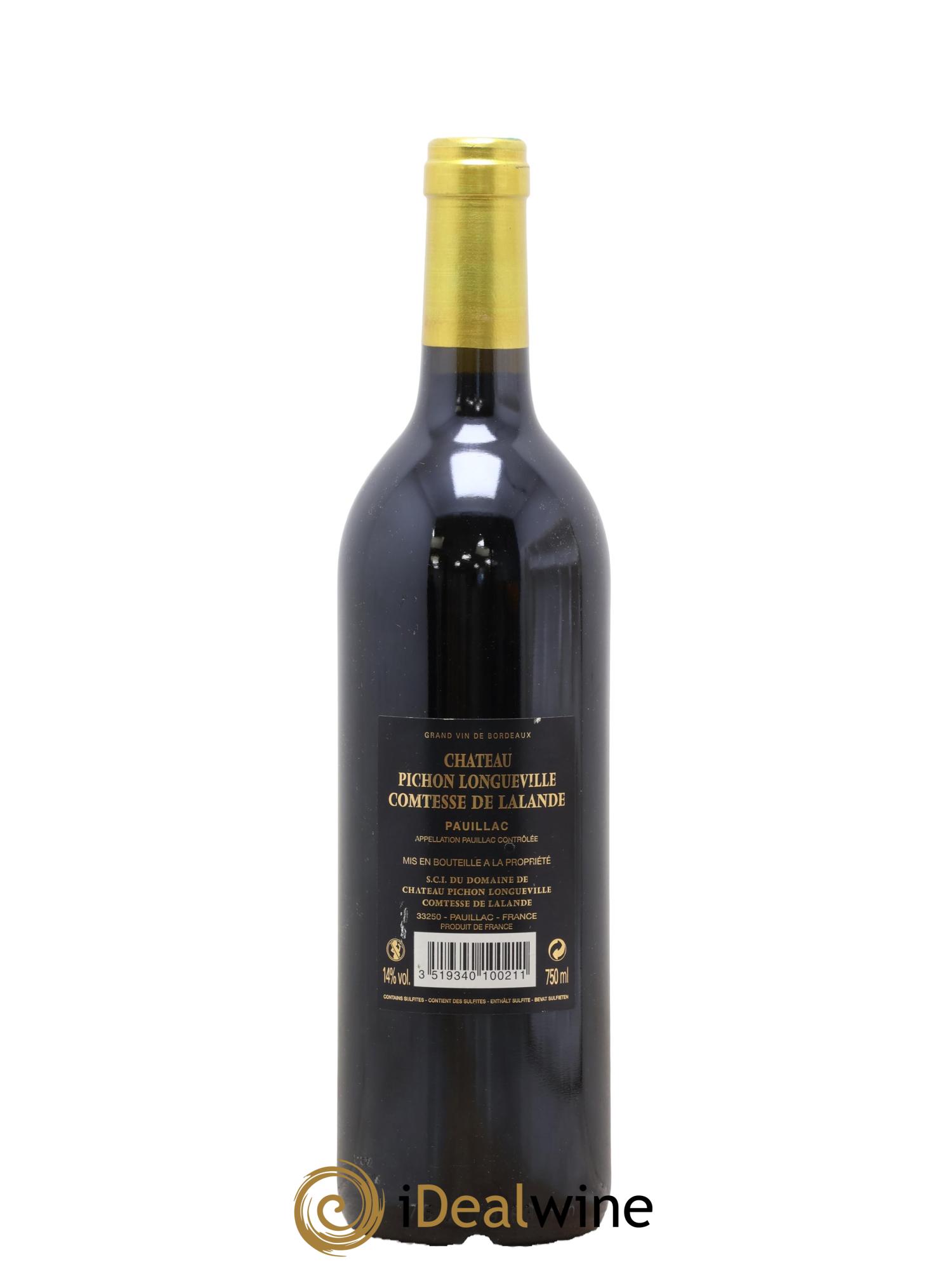 Château Pichon Longueville Comtesse de Lalande 2ème Grand Cru Classé 2010 - Lot de 1 bouteille - 1