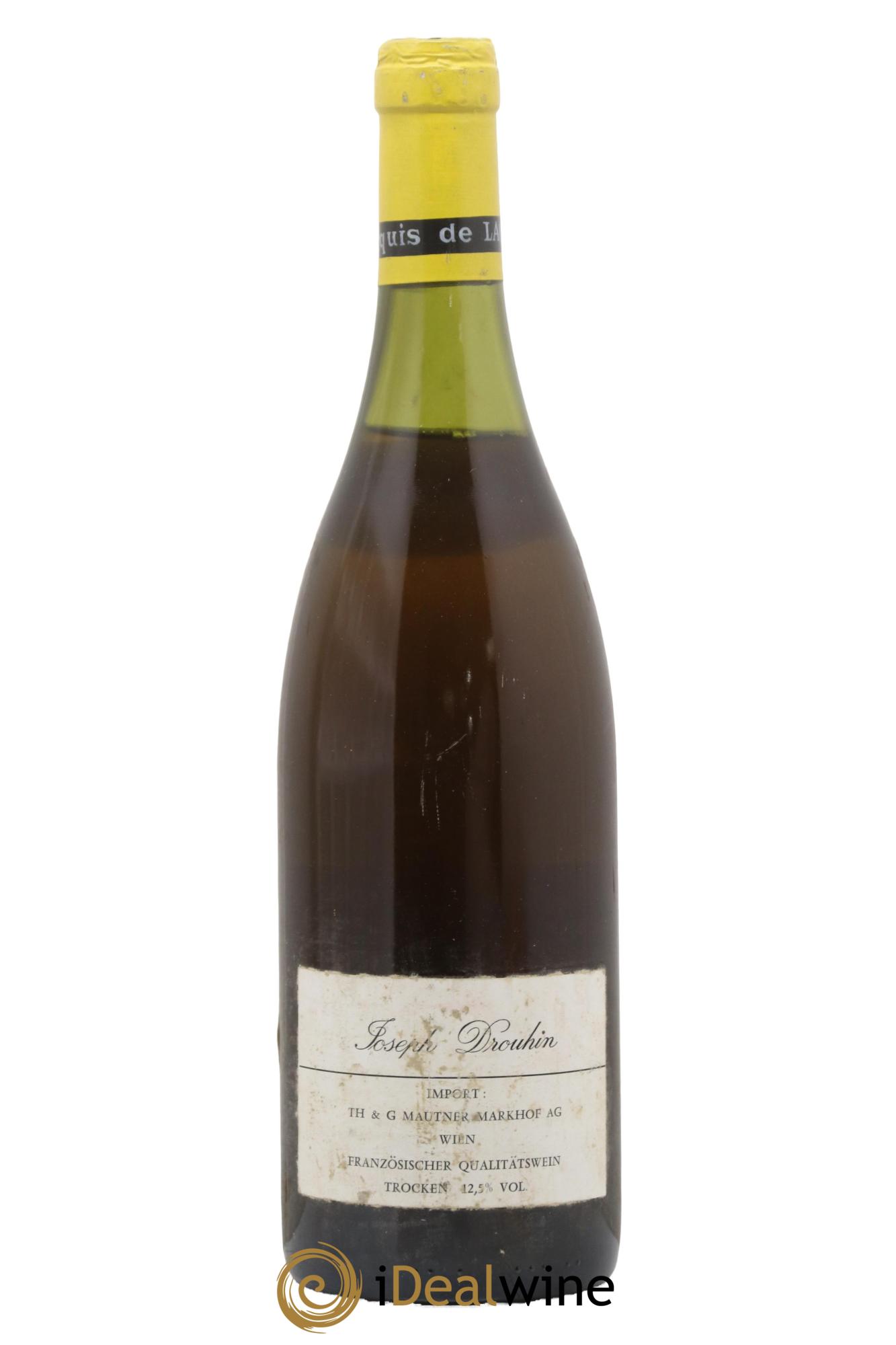 Montrachet Grand Cru Marquis de Laguiche Joseph Drouhin 1986 - Lot de 1 bouteille - 1