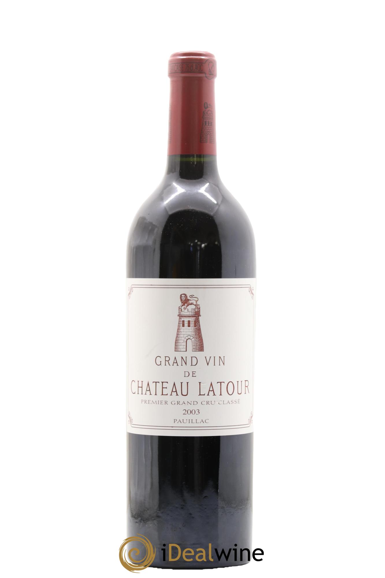Château Latour 1er Grand Cru Classé 2003 - Lot de 1 bouteille - 0