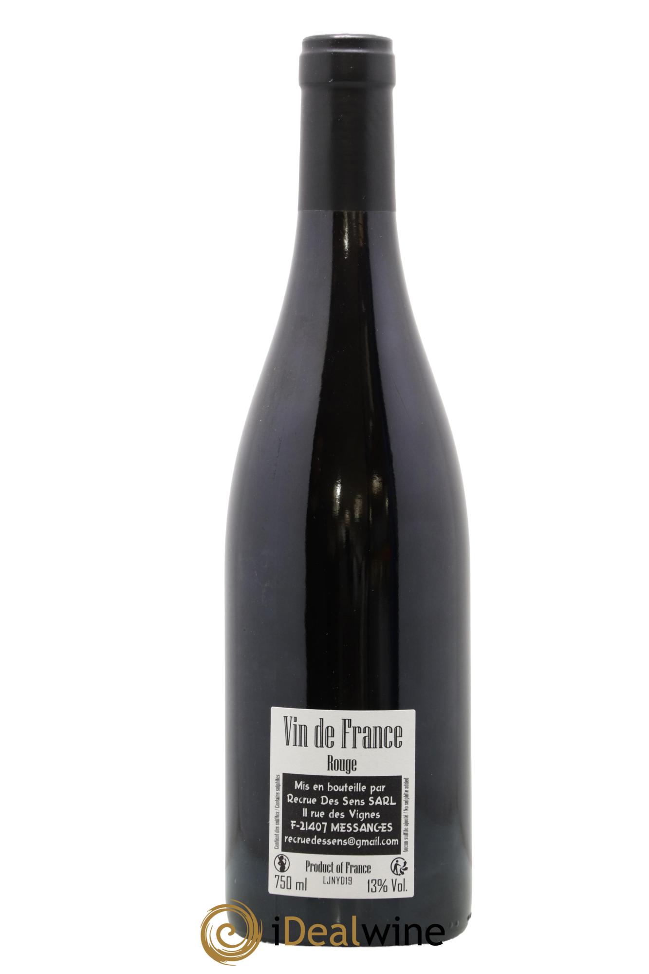 Vin de France Jeannot Yann Durieux - Recrue des Sens 2019 - Lot de 1 bouteille - 1