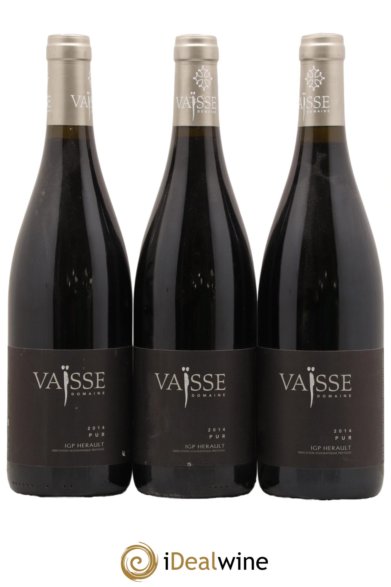 Pays d'Hérault Pur Vaisse (Domaine) 2014 - Lot de 3 bouteilles - 0