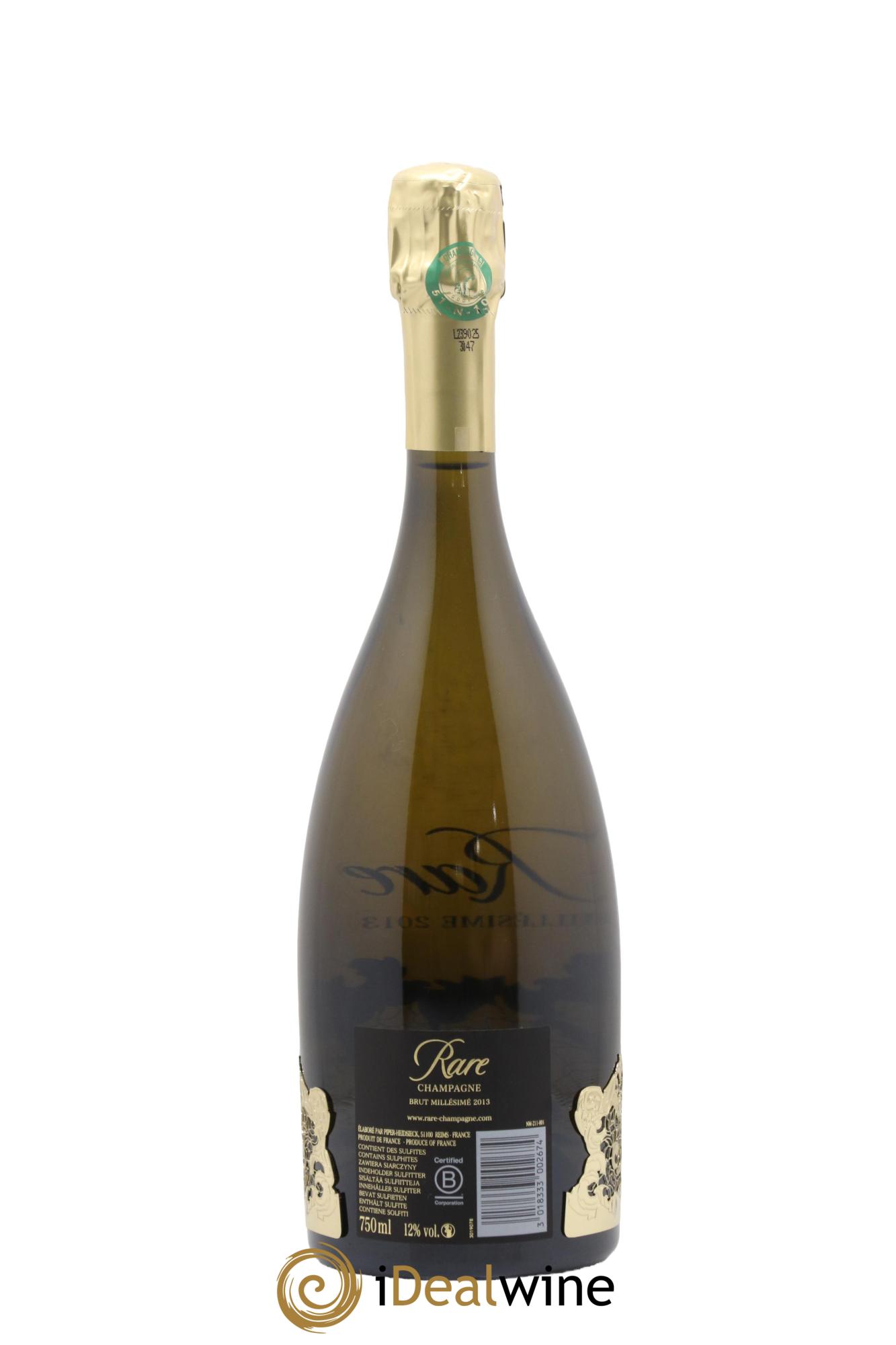 Rare Piper Heidsieck 2013 - Lot de 1 bouteille - 1