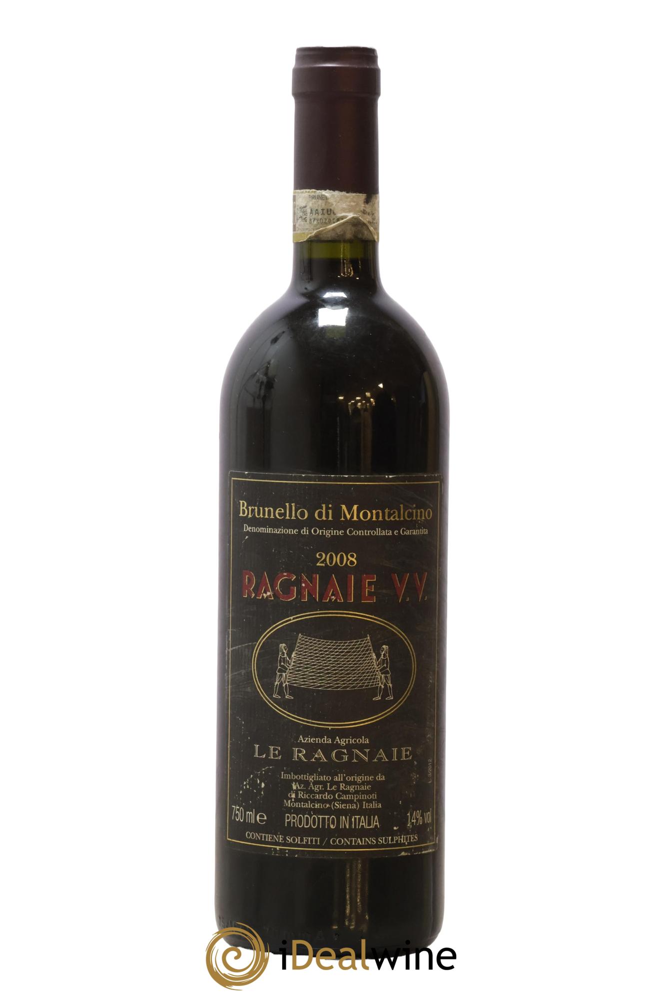 Brunello di Montalcino DOCG Vecchie Vigne Le Ragnaie 2008 - Lot of 1 bottle - 0