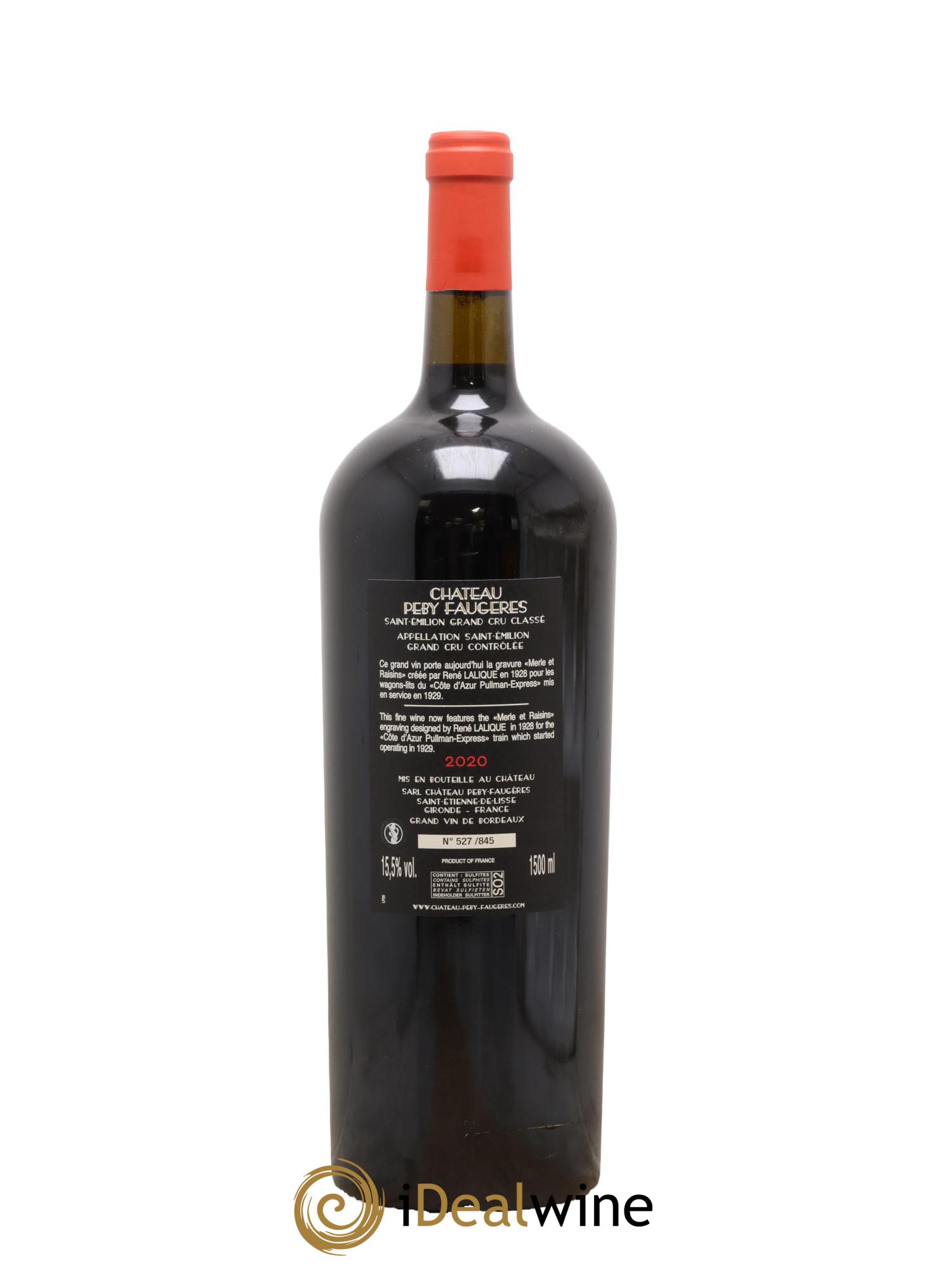 Château Péby Faugères Grand Cru Classé 2020 - Lot de 1 magnum - 1