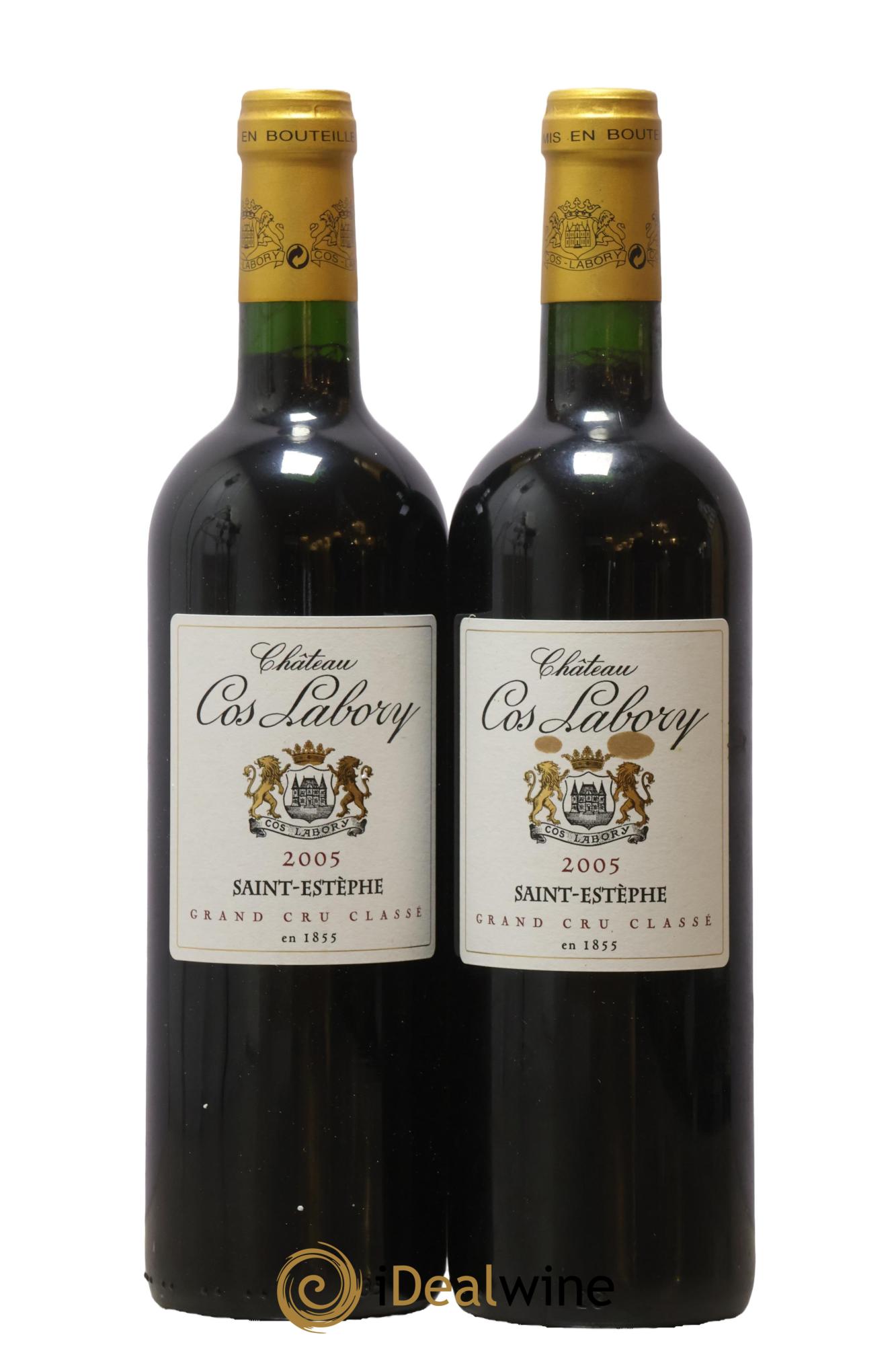 Château Cos Labory 5ème Grand Cru Classé 2005 - Lot de 2 bouteilles - 0