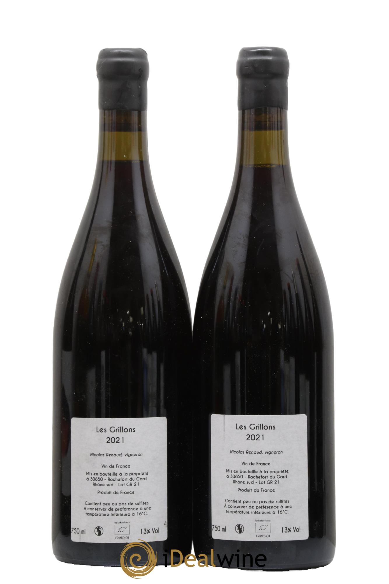 Vin de France Les Grillons Clos des Grillons 2021 - Posten von 2 Flaschen - 1