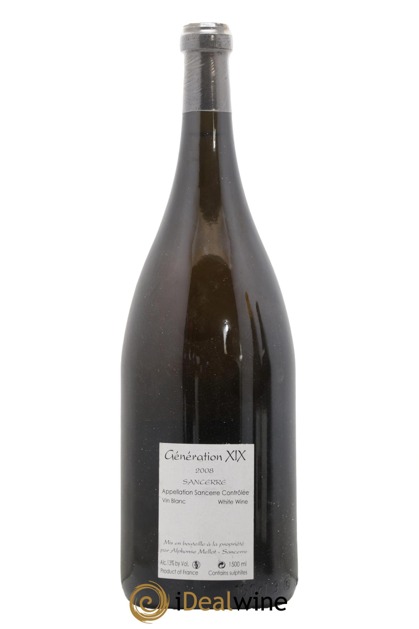 Sancerre Génération XIX Alphonse Mellot 2008 - Posten von 1 Magnum - 1