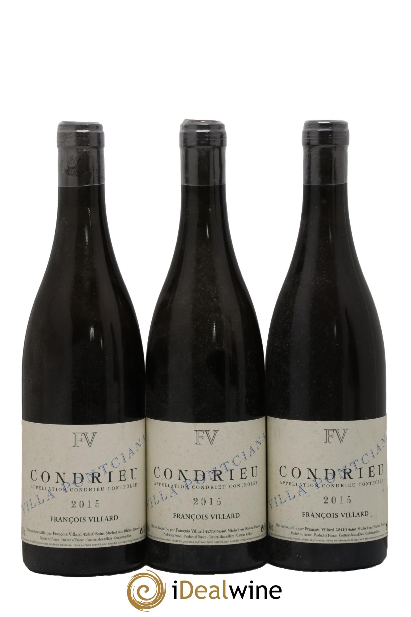 Condrieu Villa Pontciana François Villard 2015 - Lot de 3 bouteilles - 0