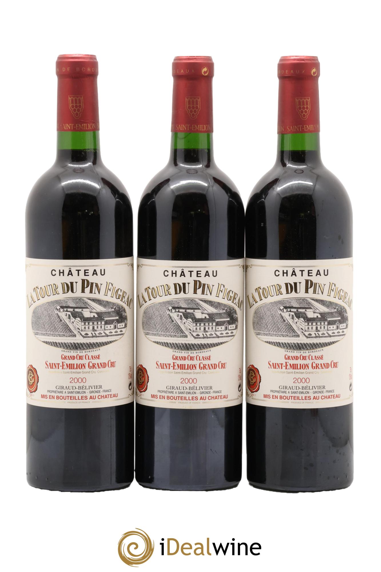 Château la Tour du Pin Figeac 2000 - Lotto di 3 bottiglie - 0