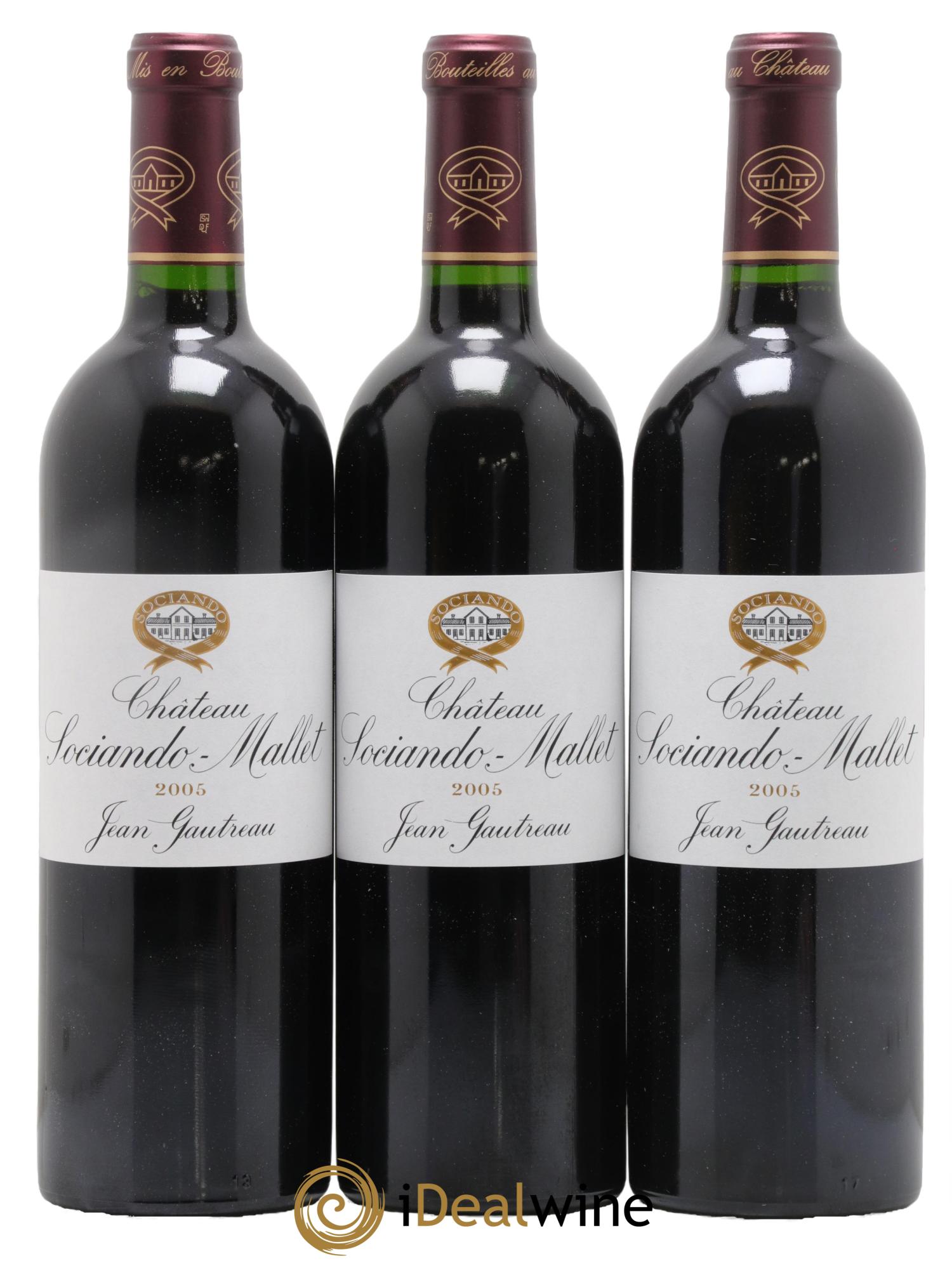 Château Sociando Mallet 2005 - Lot de 12 bouteilles - 1