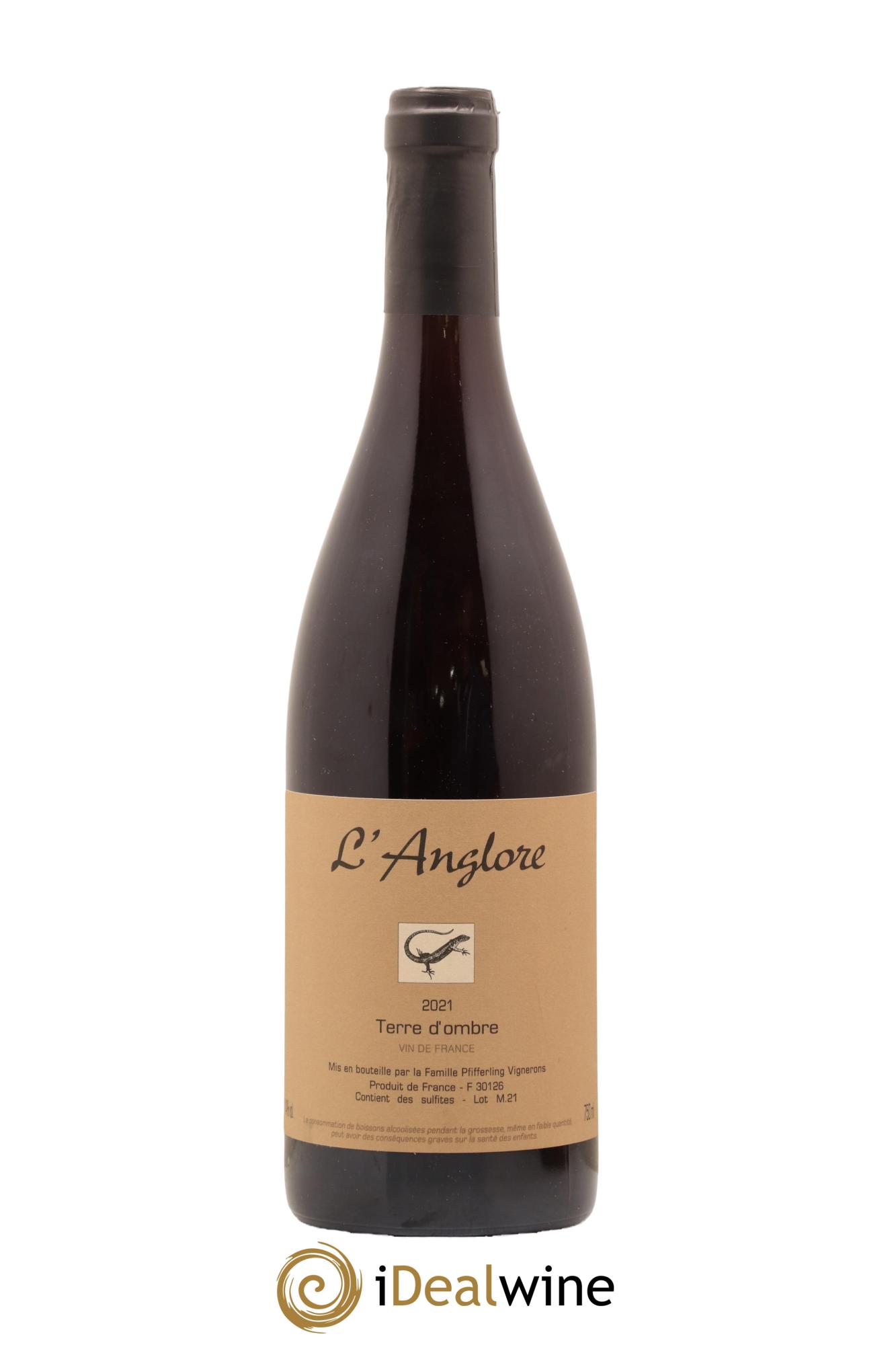 Vin de France Terre d'Ombre L'Anglore 2021 - Lot de 1 bouteille - 0