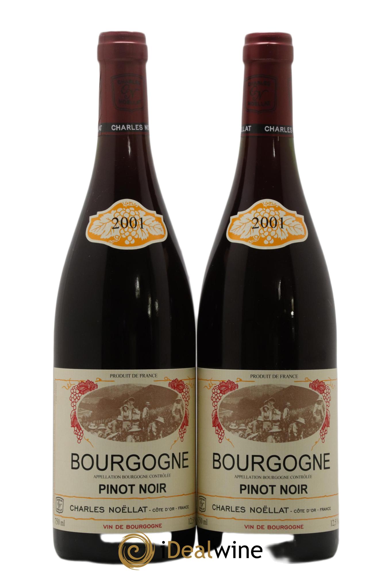 Bourgogne Charles Noëllat 2001 - Lot de 2 bouteilles - 0