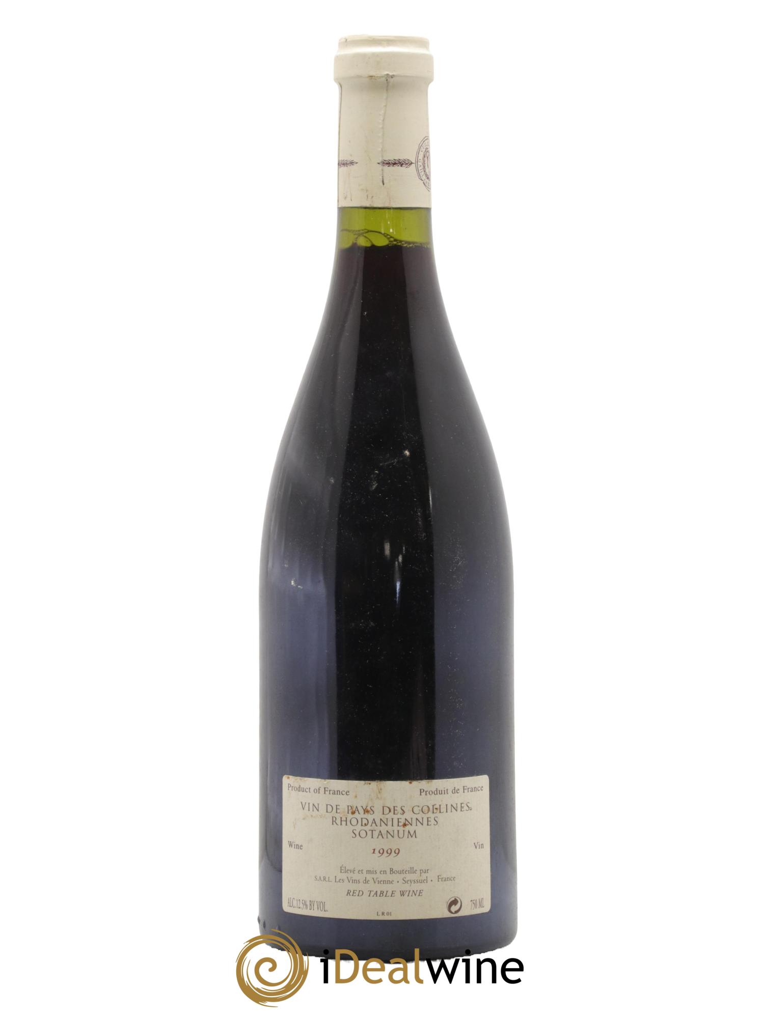 IGP Collines Rhodaniennes Sotanum Les Vins de Vienne  1999 - Lot de 1 bouteille - 1
