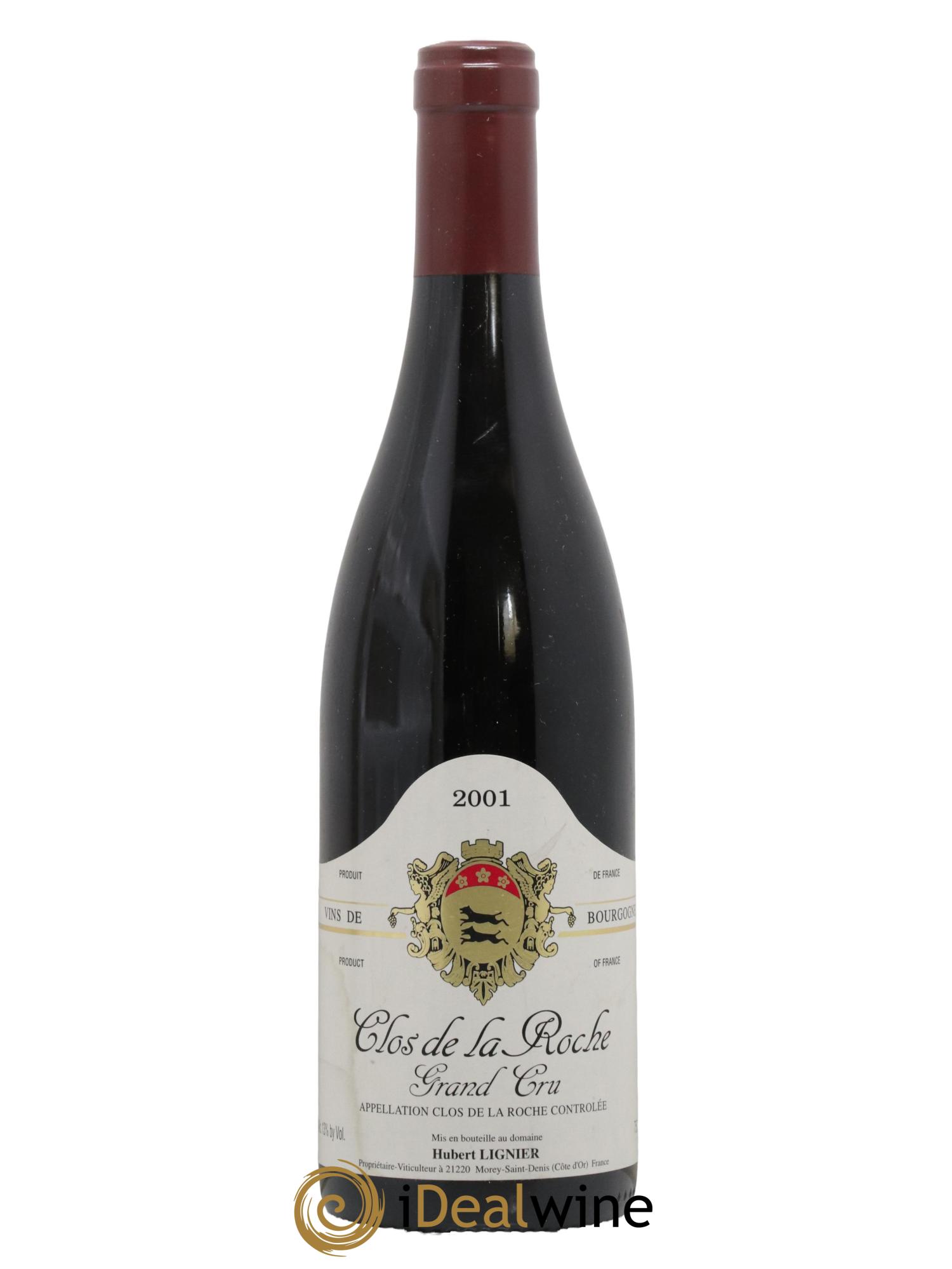 Clos de la Roche Grand Cru Hubert Lignier (Domaine) 2001 - Lot de 1 bouteille - 0