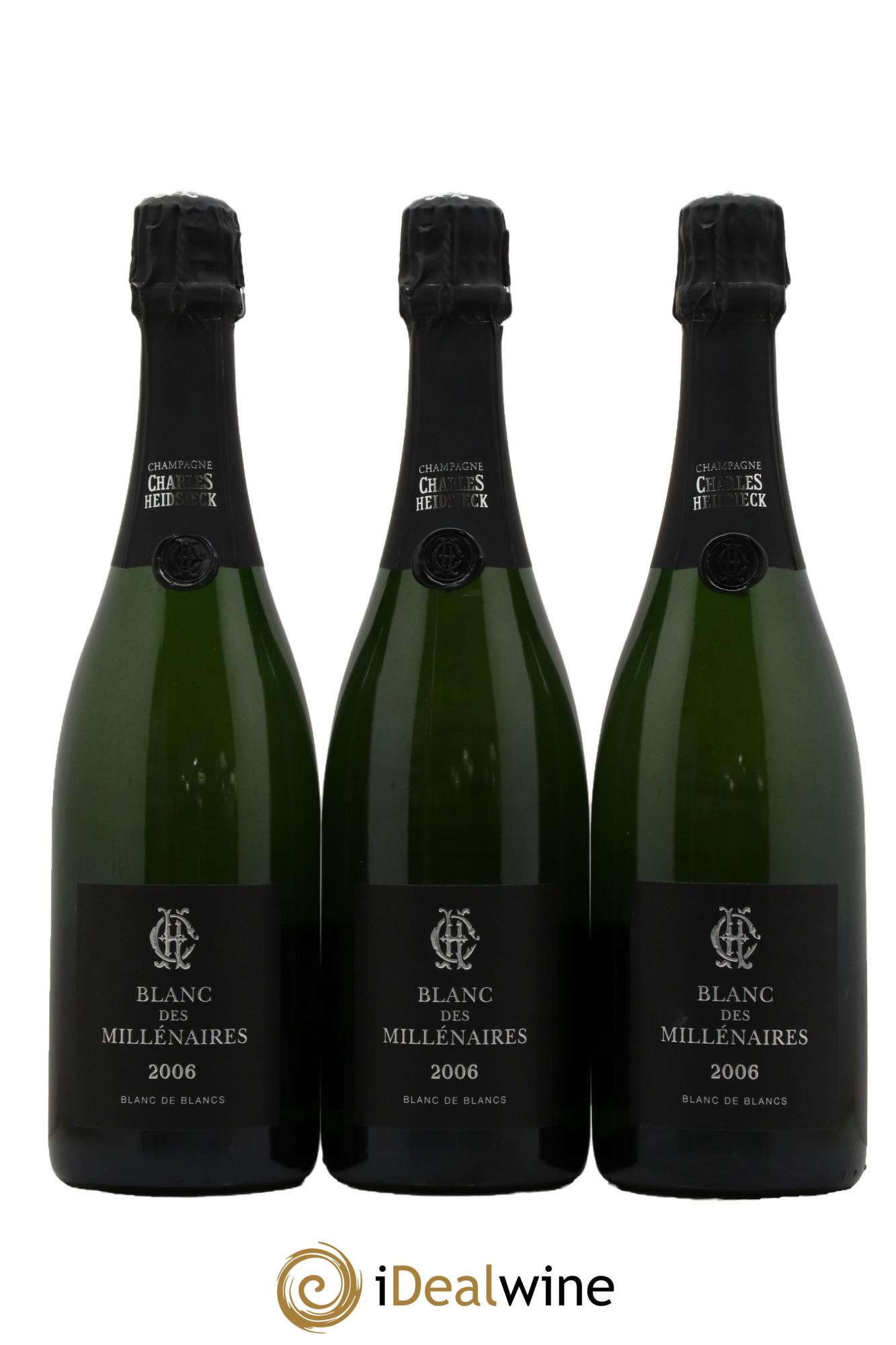 Blanc de Blancs Blanc des Millénaires Brut Charles Heidsieck 2006 - Lot de 3 bouteilles - 0