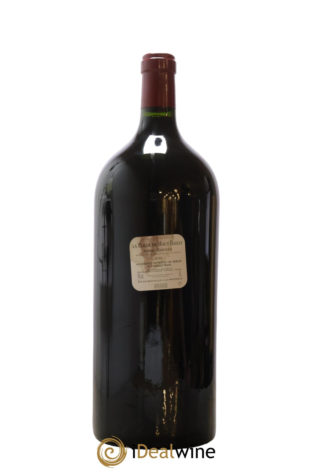 Haut Bailly II (Anciennement La Parde de Haut-Bailly) Second Vin 2010 - Lot de 1 impériale - 2
